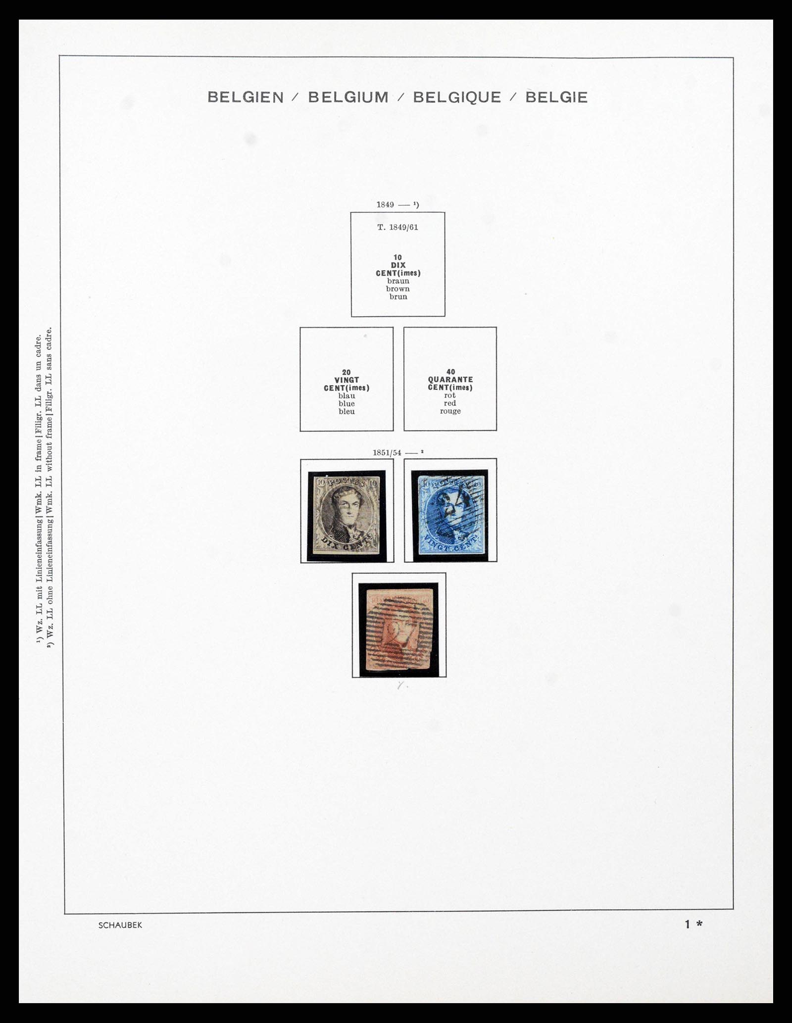 38489 0002 - Stamp collection 38489 Belgium 1849-1975.