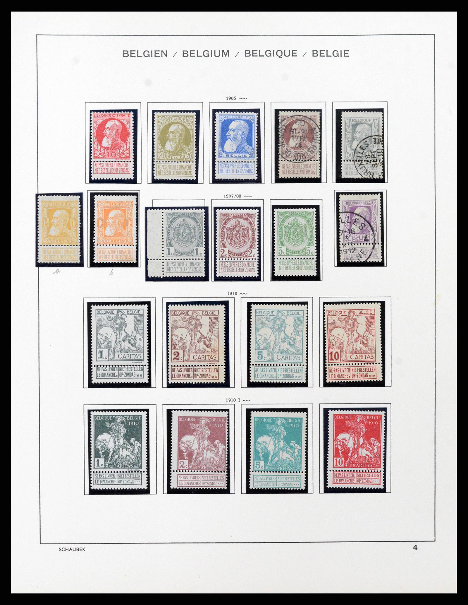 38489 0007 - Stamp collection 38489 Belgium 1849-1975.