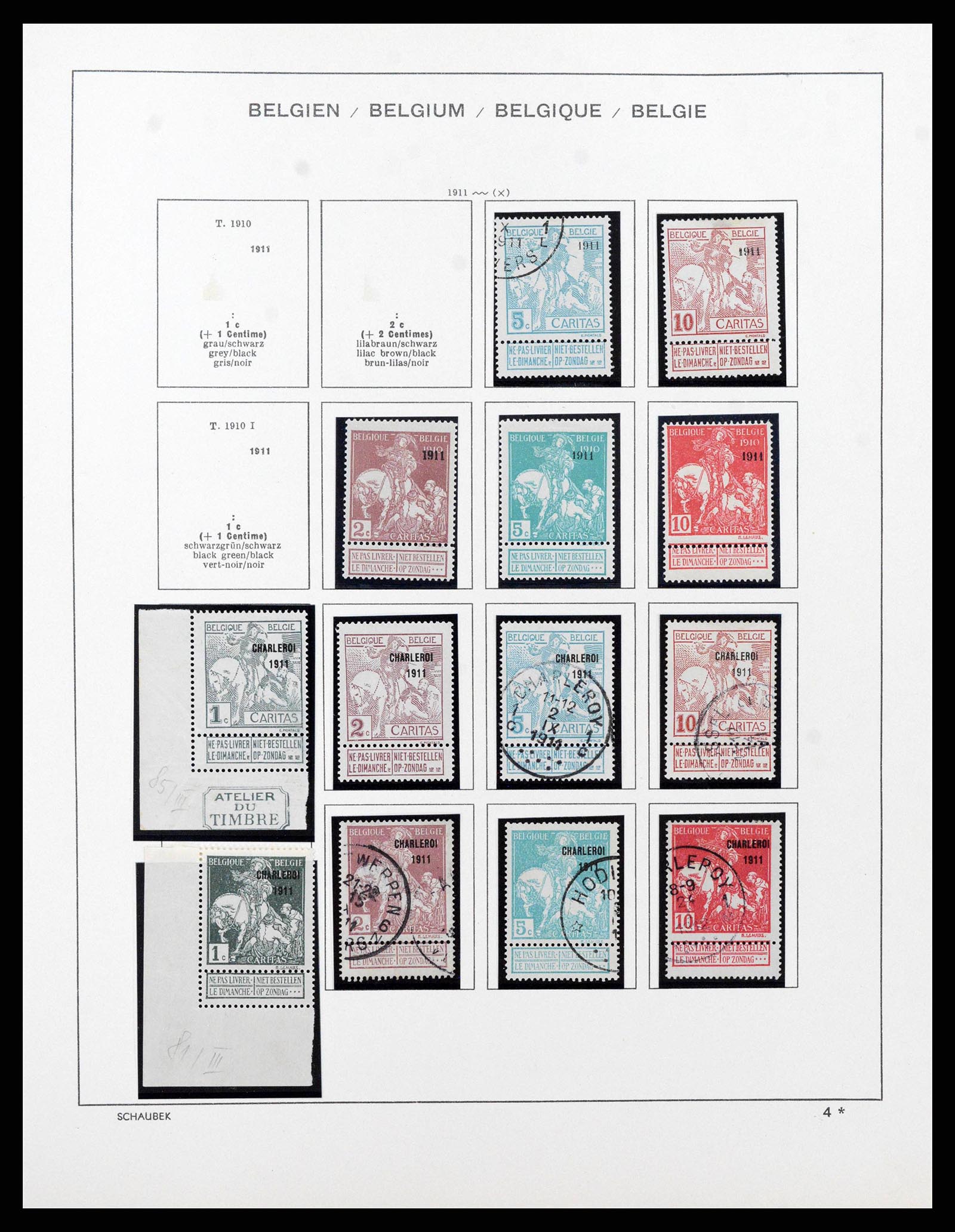 38489 0008 - Stamp collection 38489 Belgium 1849-1975.