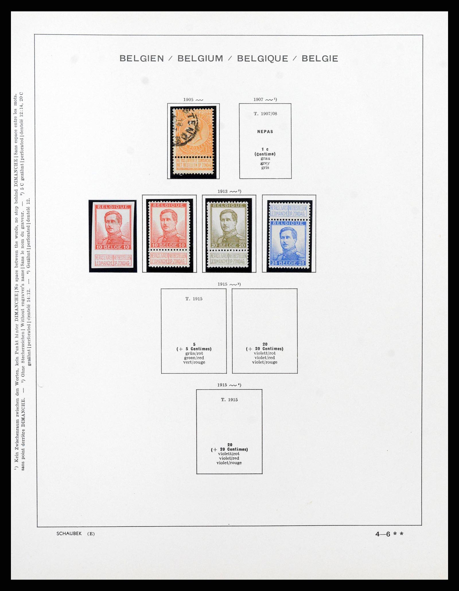 38489 0010 - Stamp collection 38489 Belgium 1849-1975.