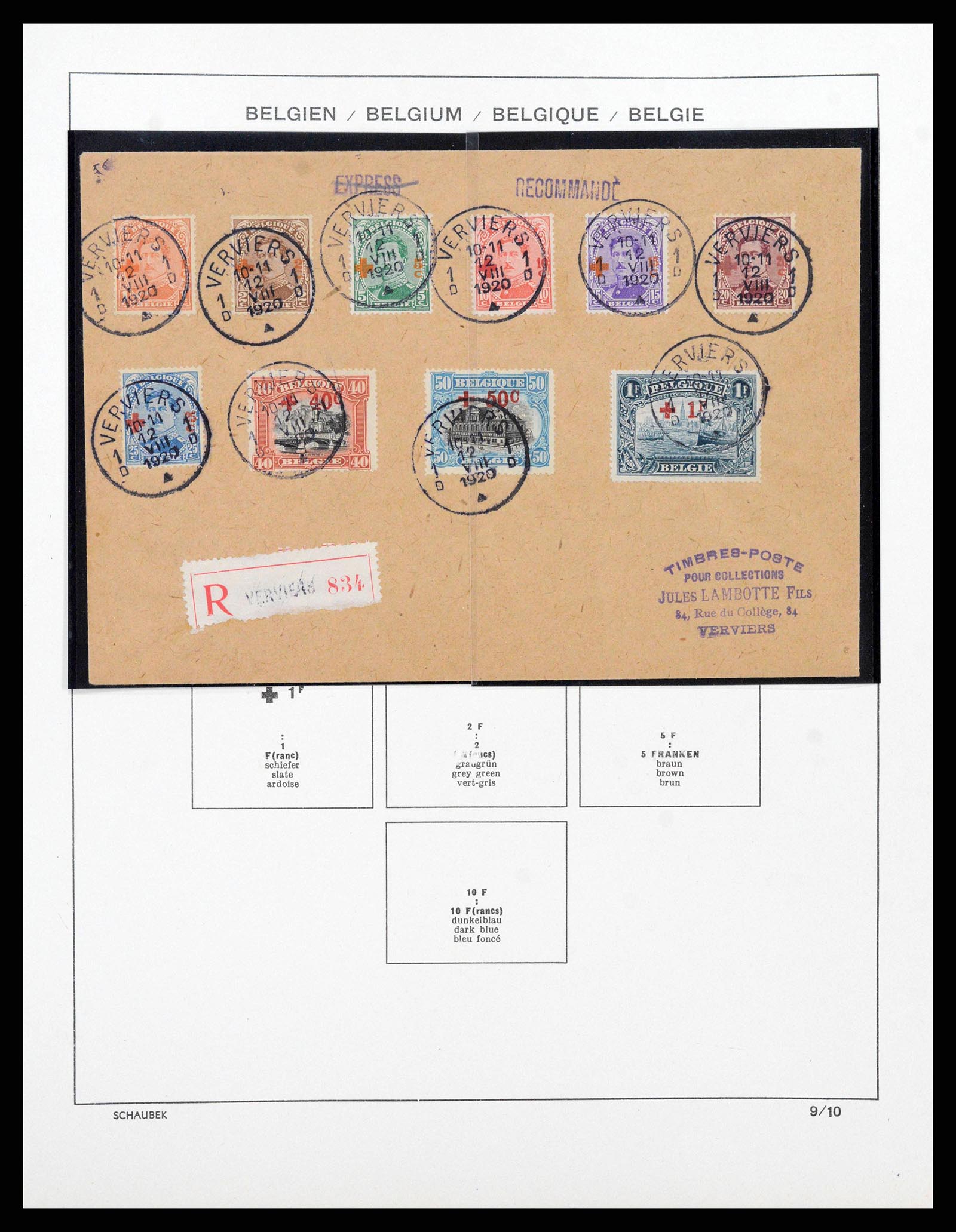 38489 0012 - Stamp collection 38489 Belgium 1849-1975.