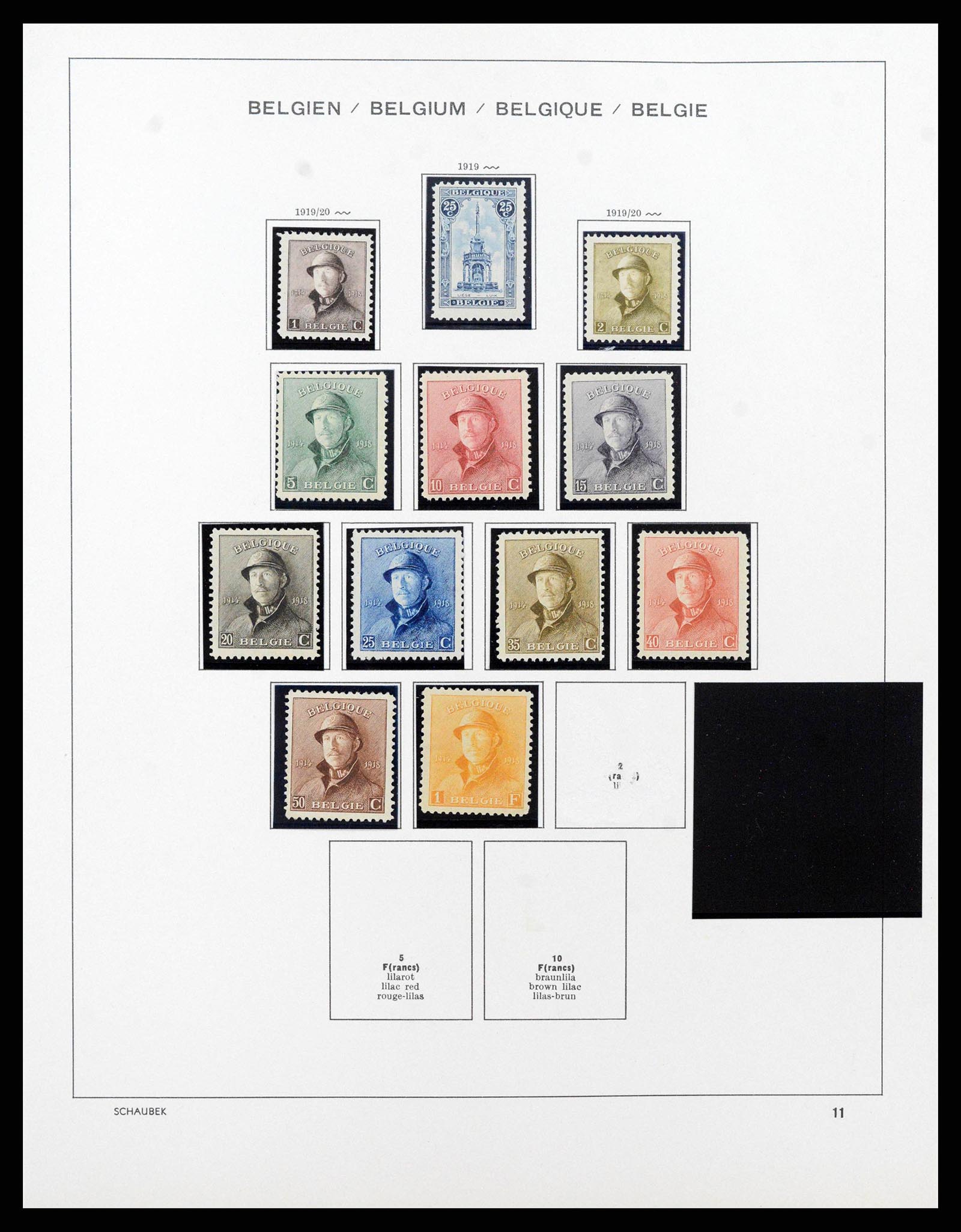 38489 0013 - Stamp collection 38489 Belgium 1849-1975.
