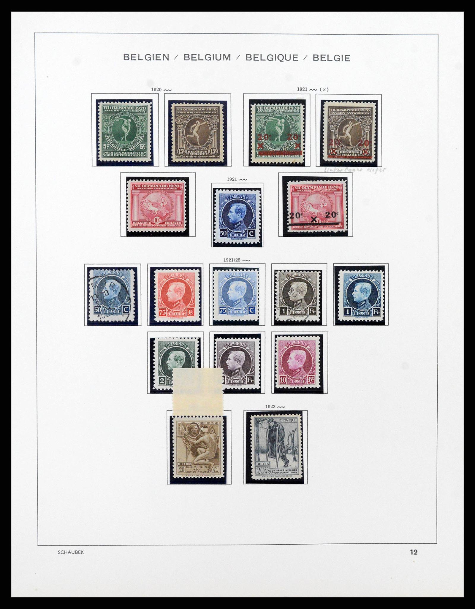 38489 0014 - Stamp collection 38489 Belgium 1849-1975.