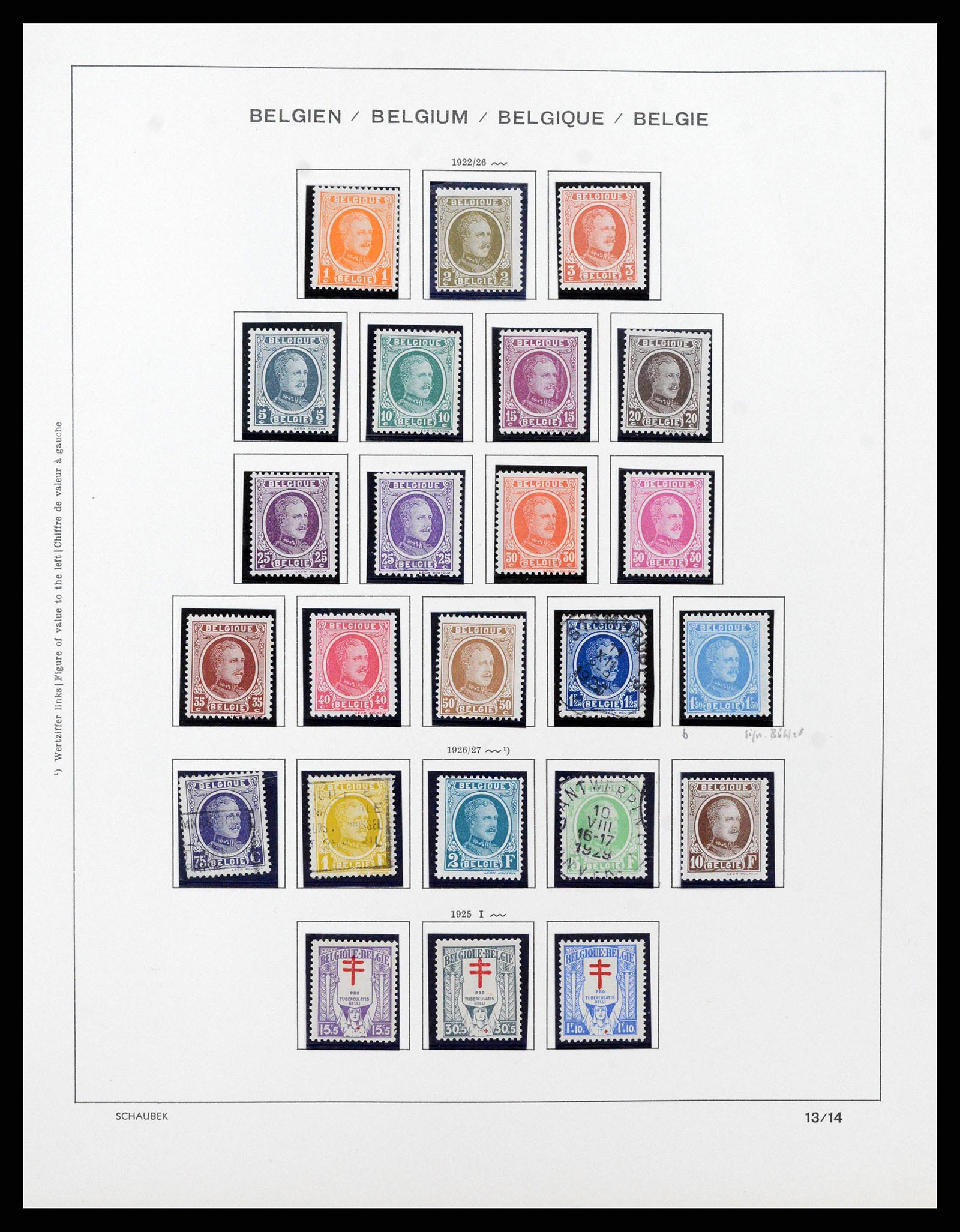 38489 0015 - Stamp collection 38489 Belgium 1849-1975.