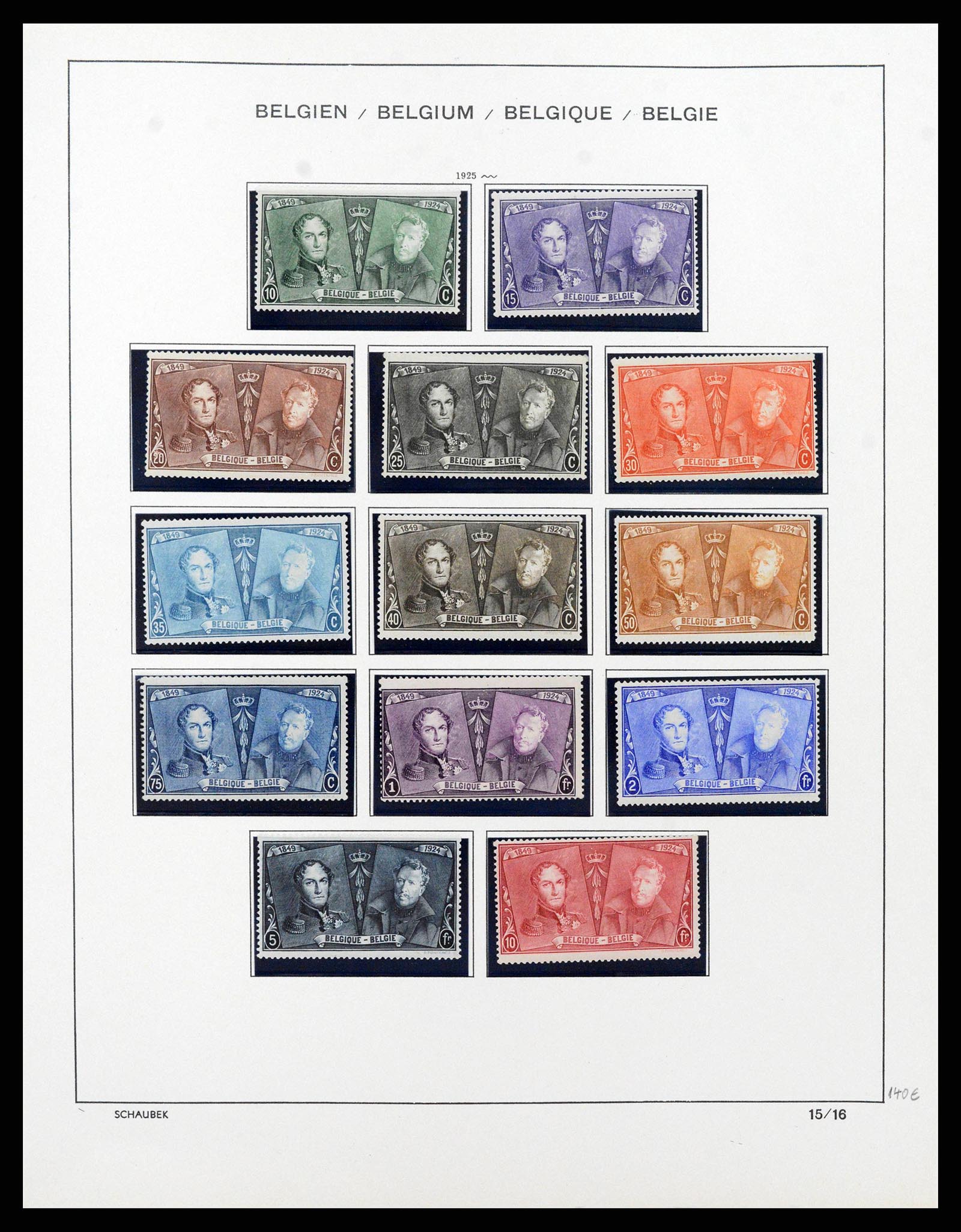 38489 0016 - Stamp collection 38489 Belgium 1849-1975.