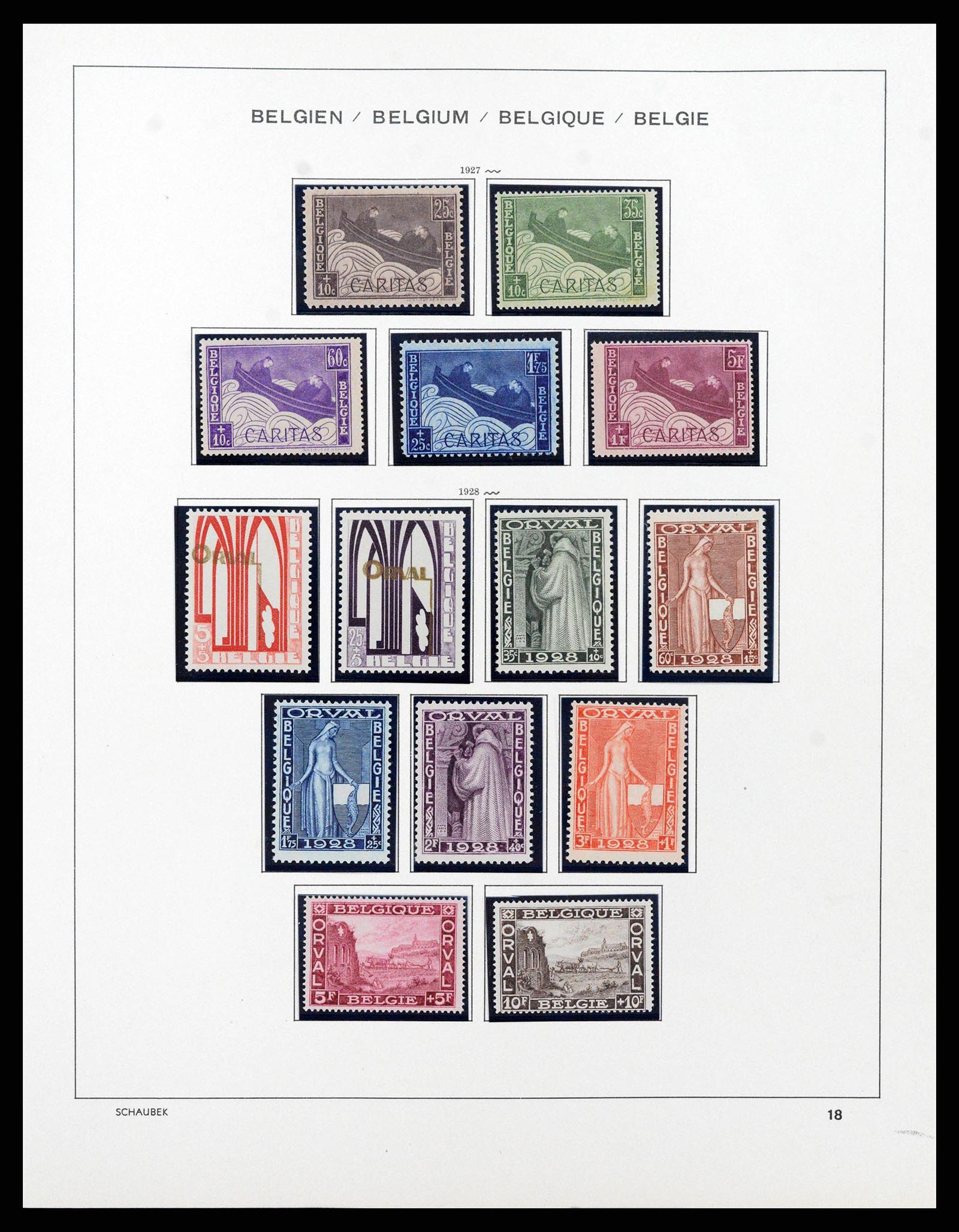 38489 0018 - Stamp collection 38489 Belgium 1849-1975.