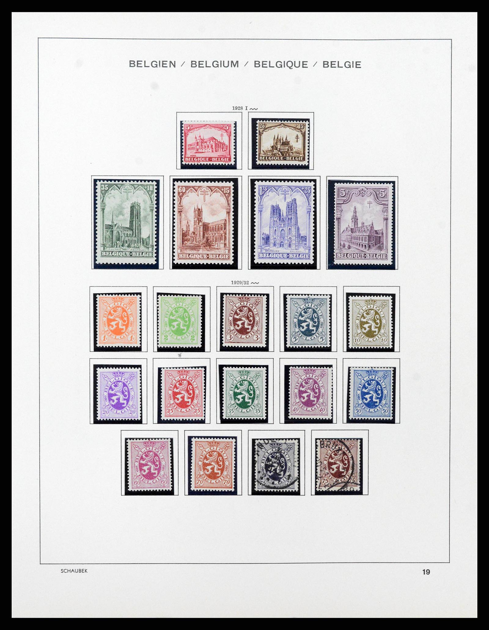 38489 0019 - Stamp collection 38489 Belgium 1849-1975.