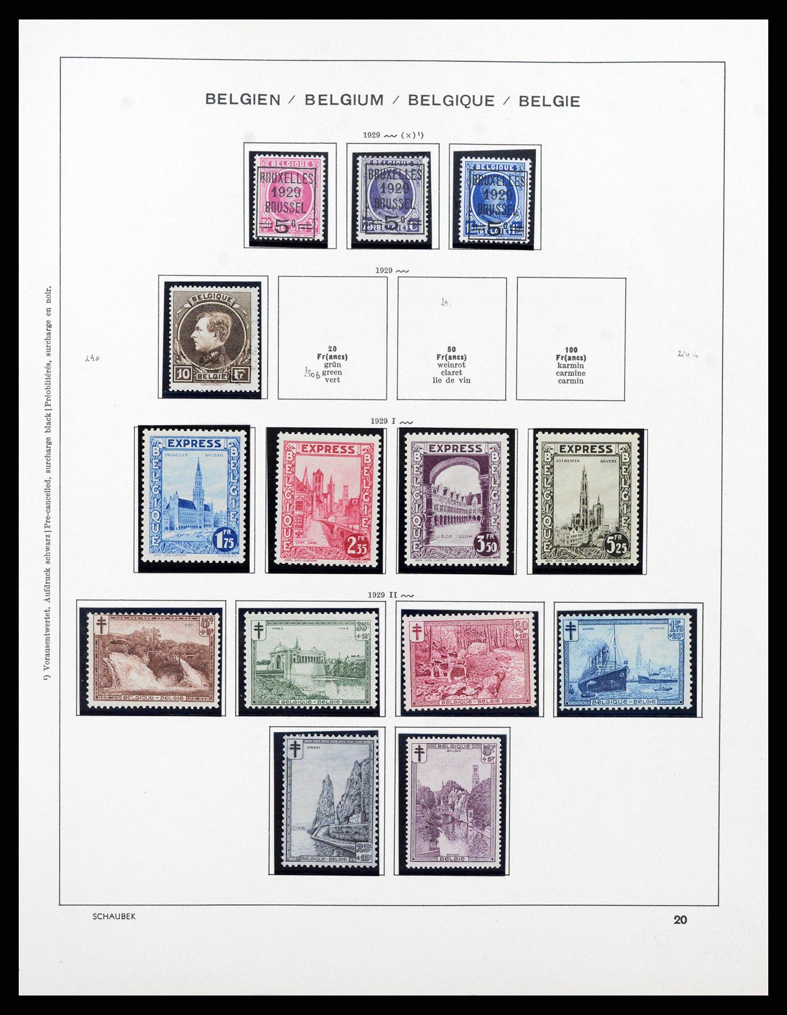 38489 0020 - Stamp collection 38489 Belgium 1849-1975.