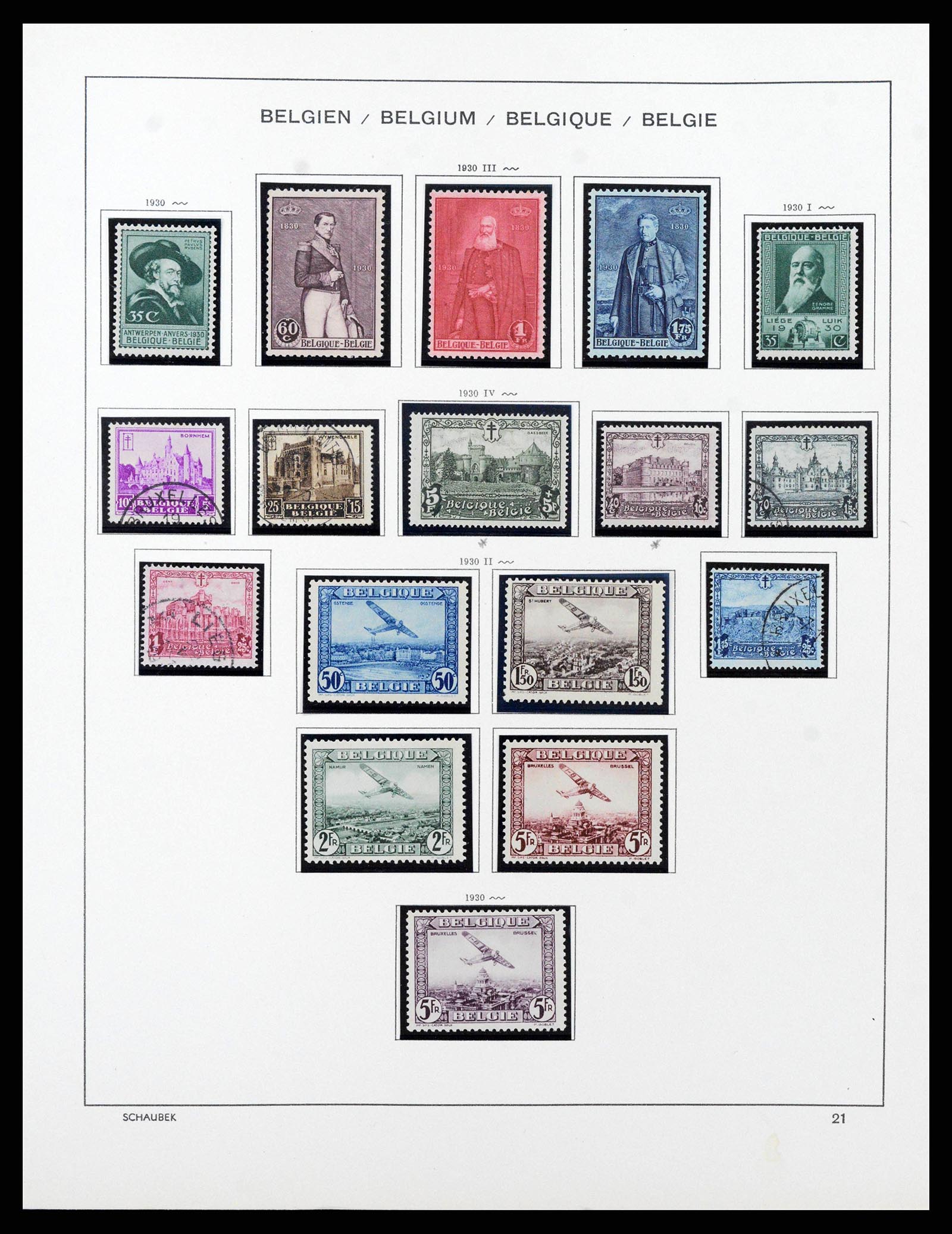 38489 0022 - Stamp collection 38489 Belgium 1849-1975.