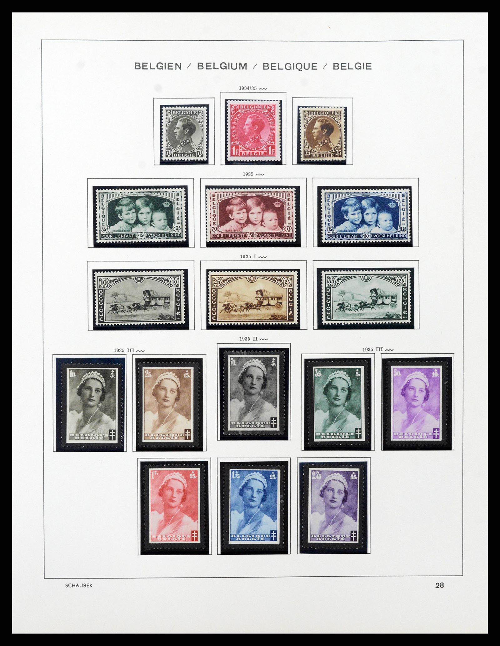 38489 0028 - Postzegelverzameling 38489 België 1849-1975.