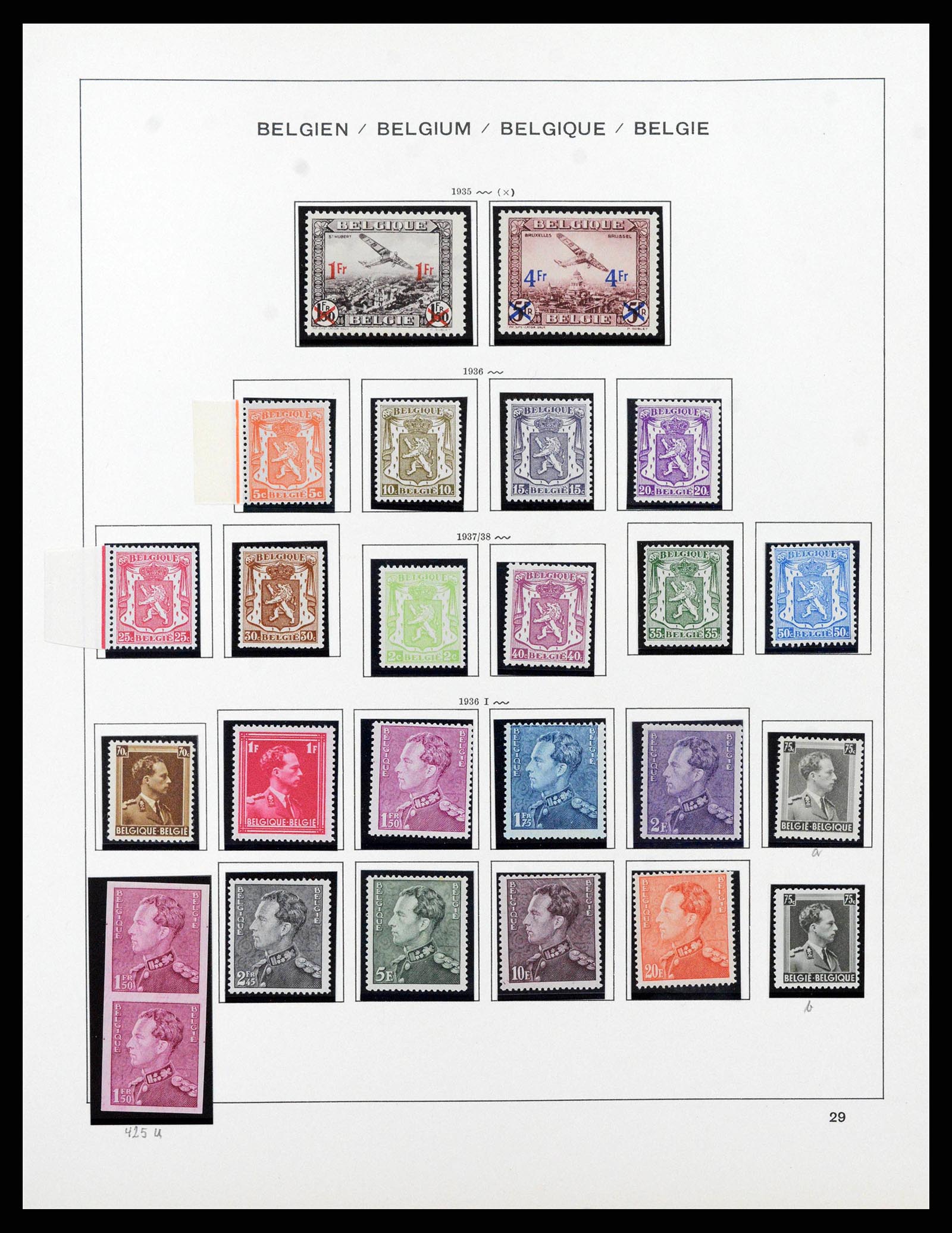 38489 0029 - Stamp collection 38489 Belgium 1849-1975.