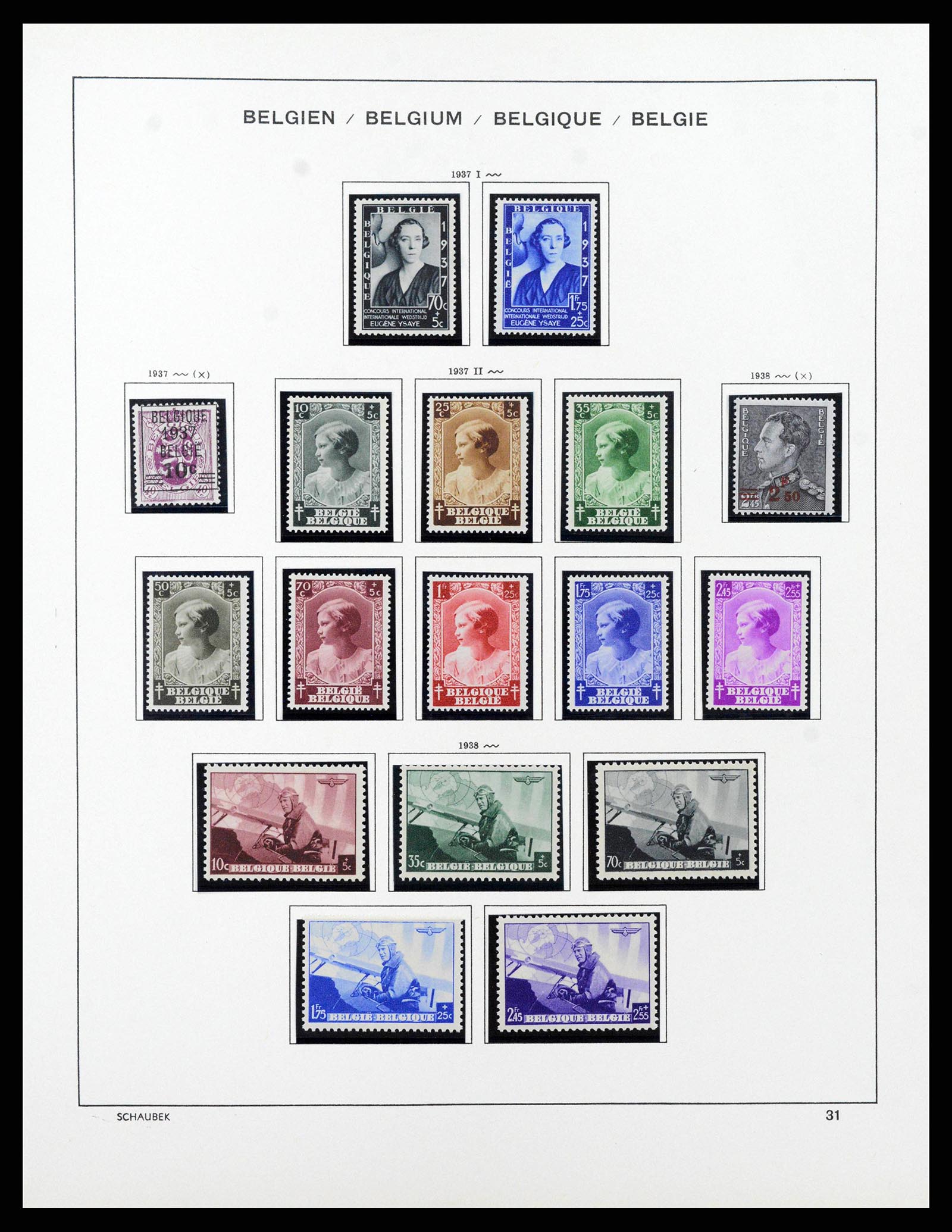 38489 0031 - Stamp collection 38489 Belgium 1849-1975.