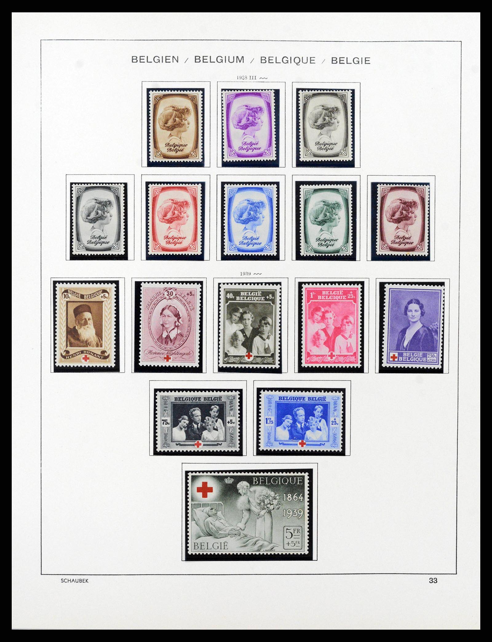 38489 0033 - Stamp collection 38489 Belgium 1849-1975.