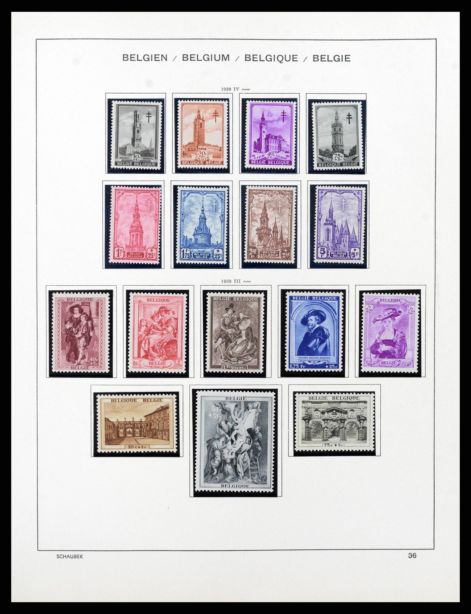 38489 0035 - Stamp collection 38489 Belgium 1849-1975.