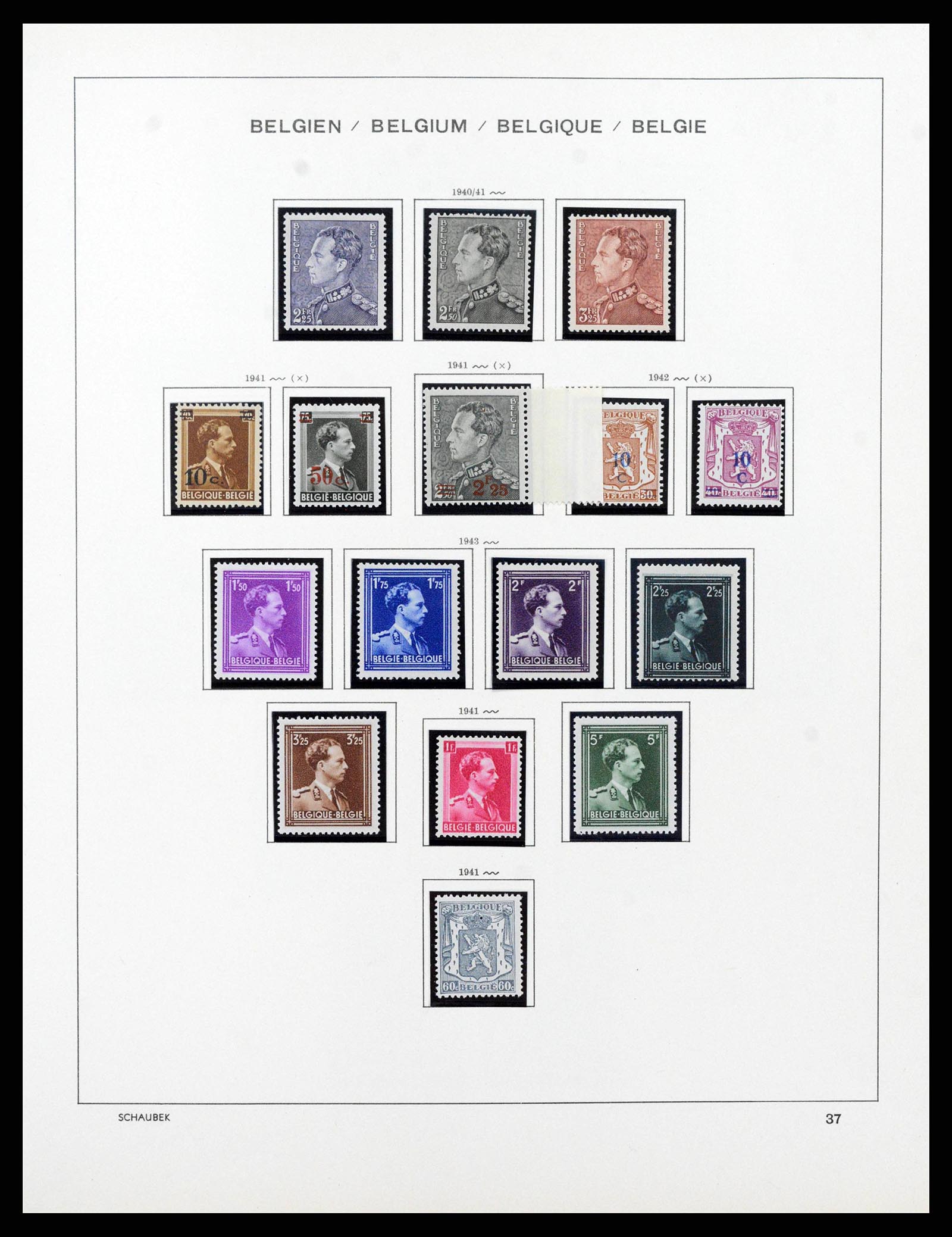 38489 0037 - Postzegelverzameling 38489 België 1849-1975.