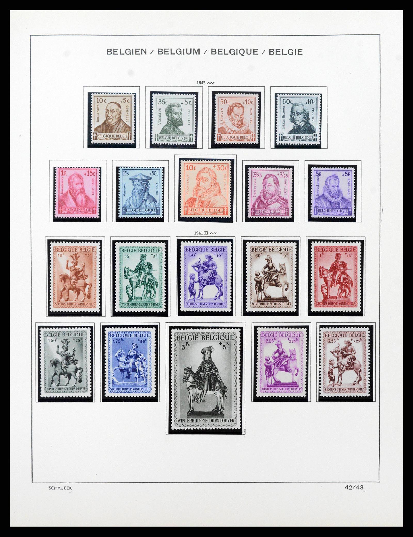 38489 0040 - Stamp collection 38489 Belgium 1849-1975.