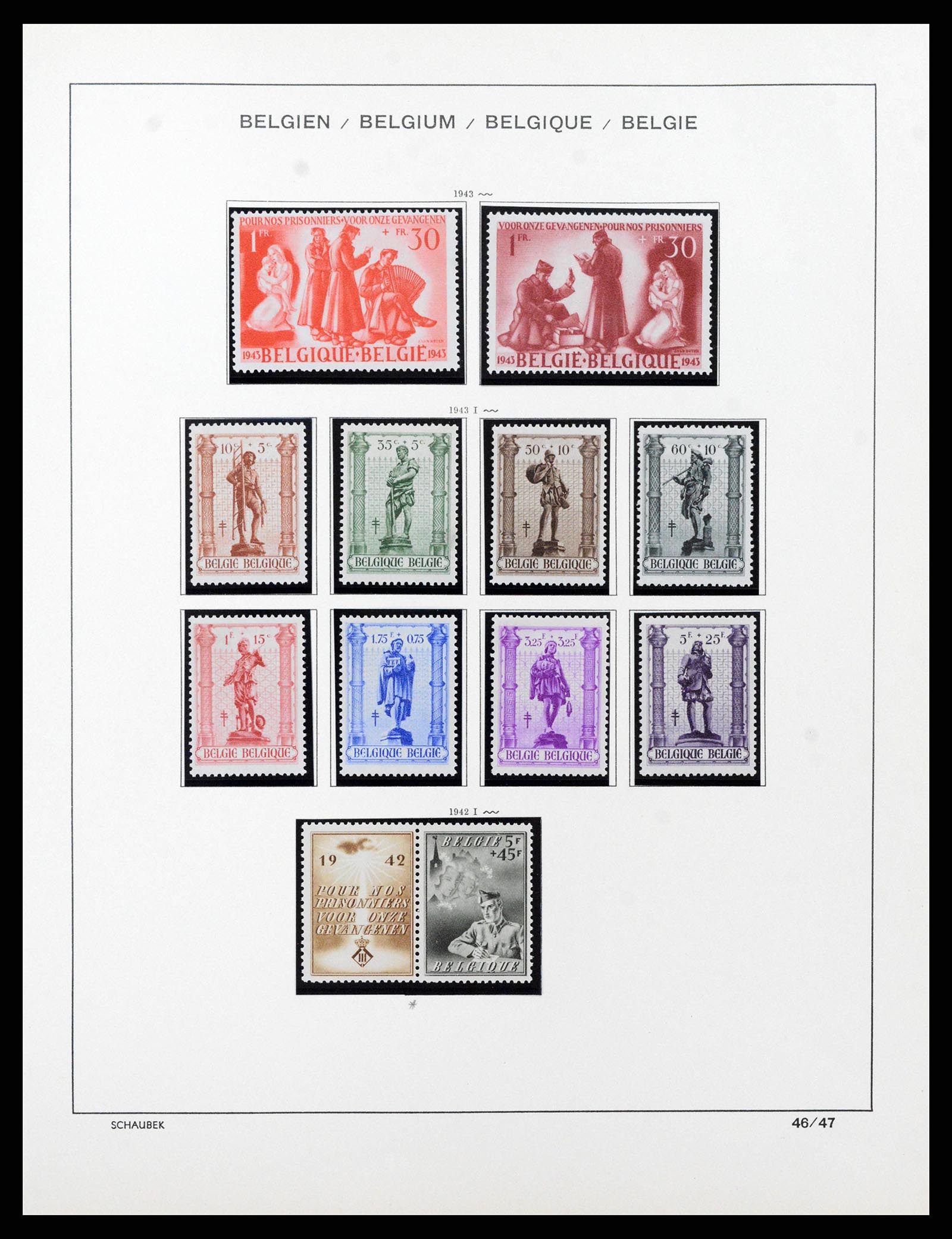 38489 0042 - Stamp collection 38489 Belgium 1849-1975.