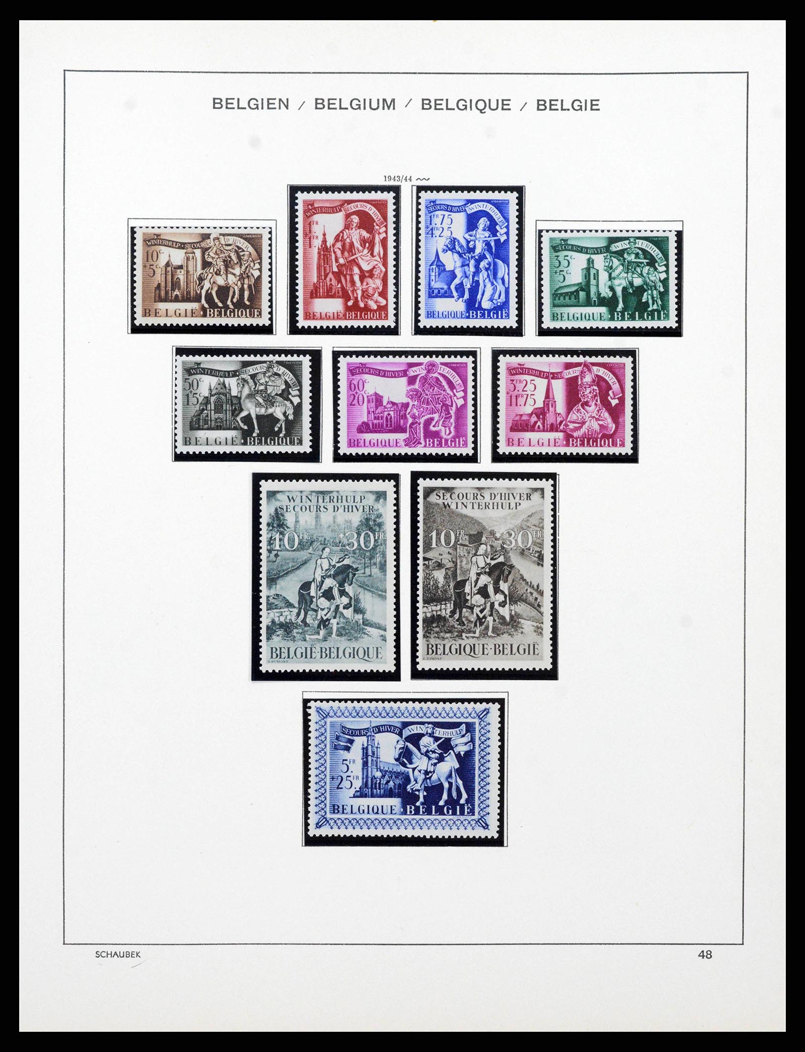 38489 0043 - Stamp collection 38489 Belgium 1849-1975.