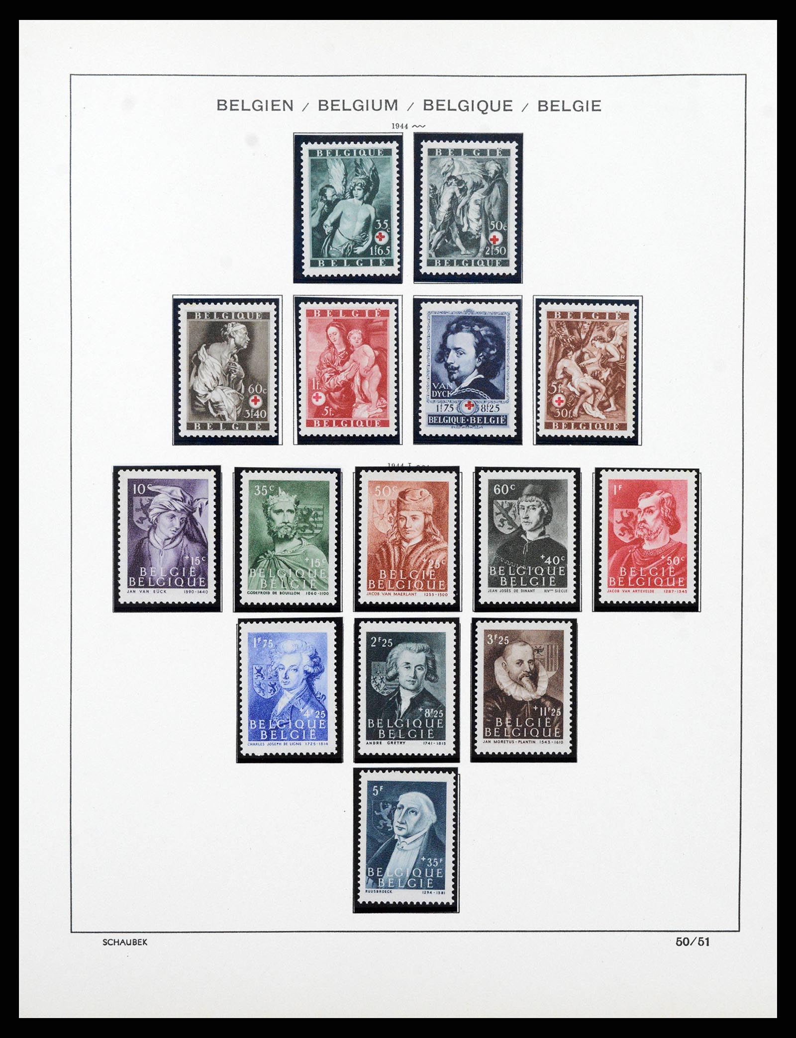38489 0045 - Stamp collection 38489 Belgium 1849-1975.
