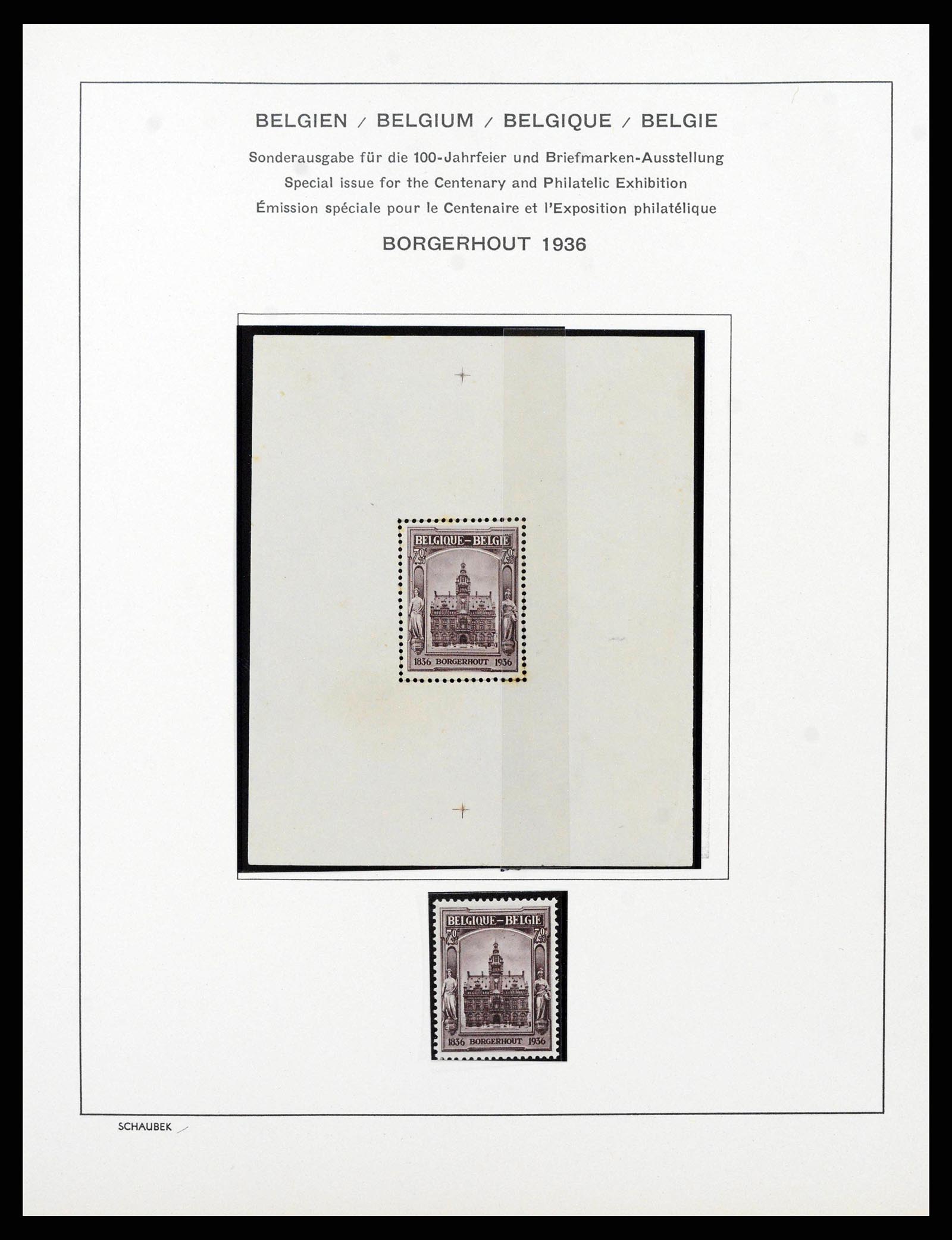 38489 0051 - Stamp collection 38489 Belgium 1849-1975.