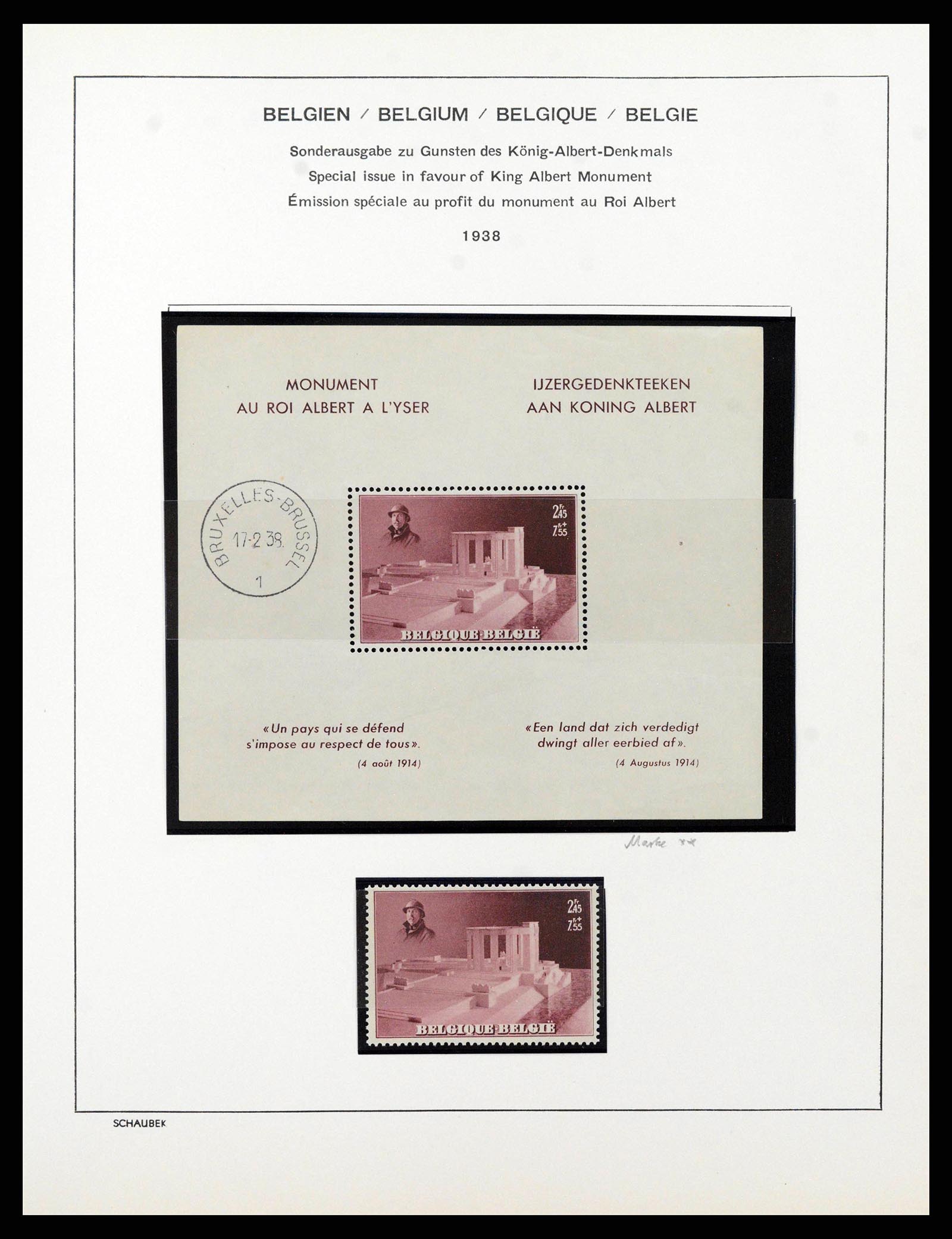 38489 0054 - Postzegelverzameling 38489 België 1849-1975.