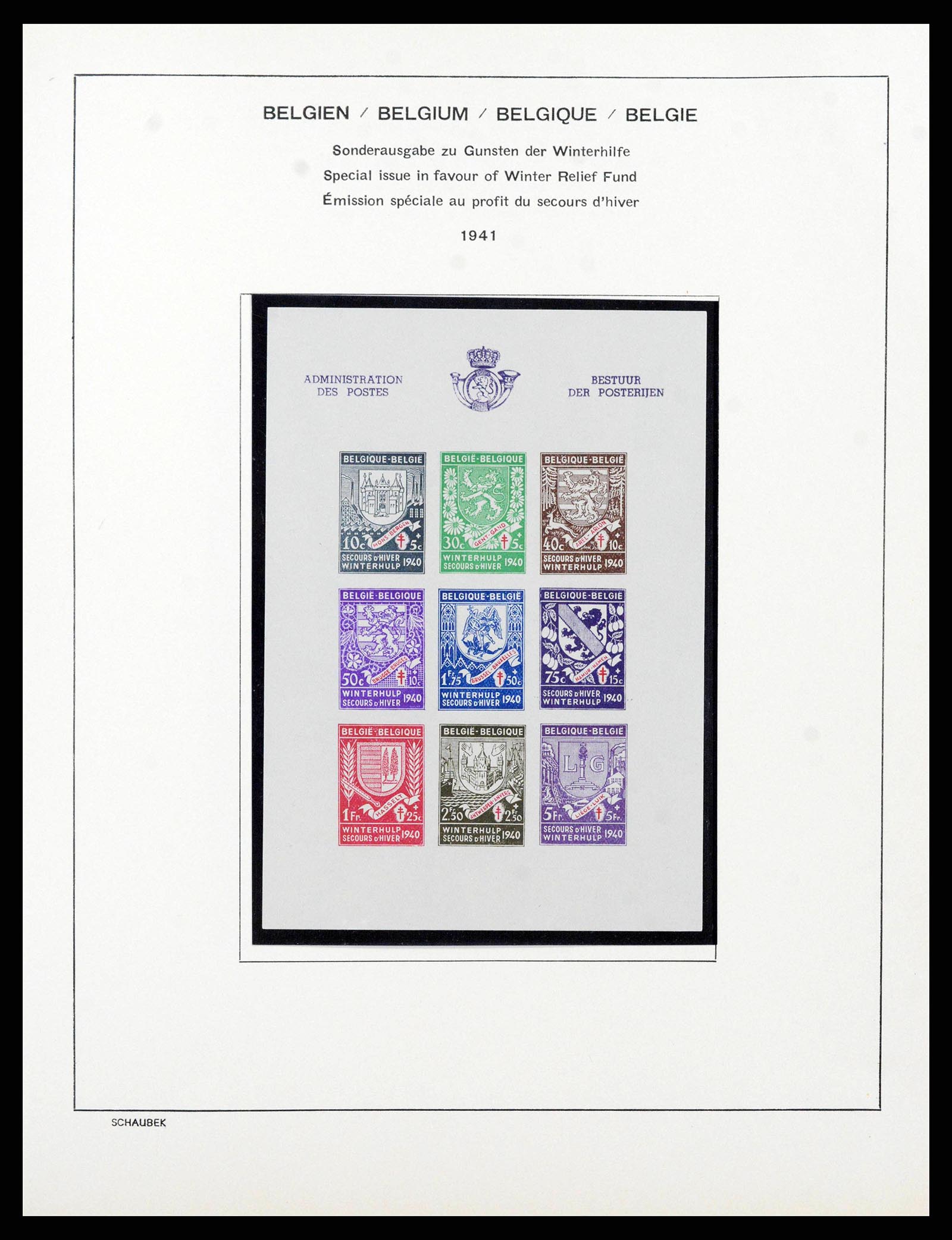 38489 0056 - Postzegelverzameling 38489 België 1849-1975.