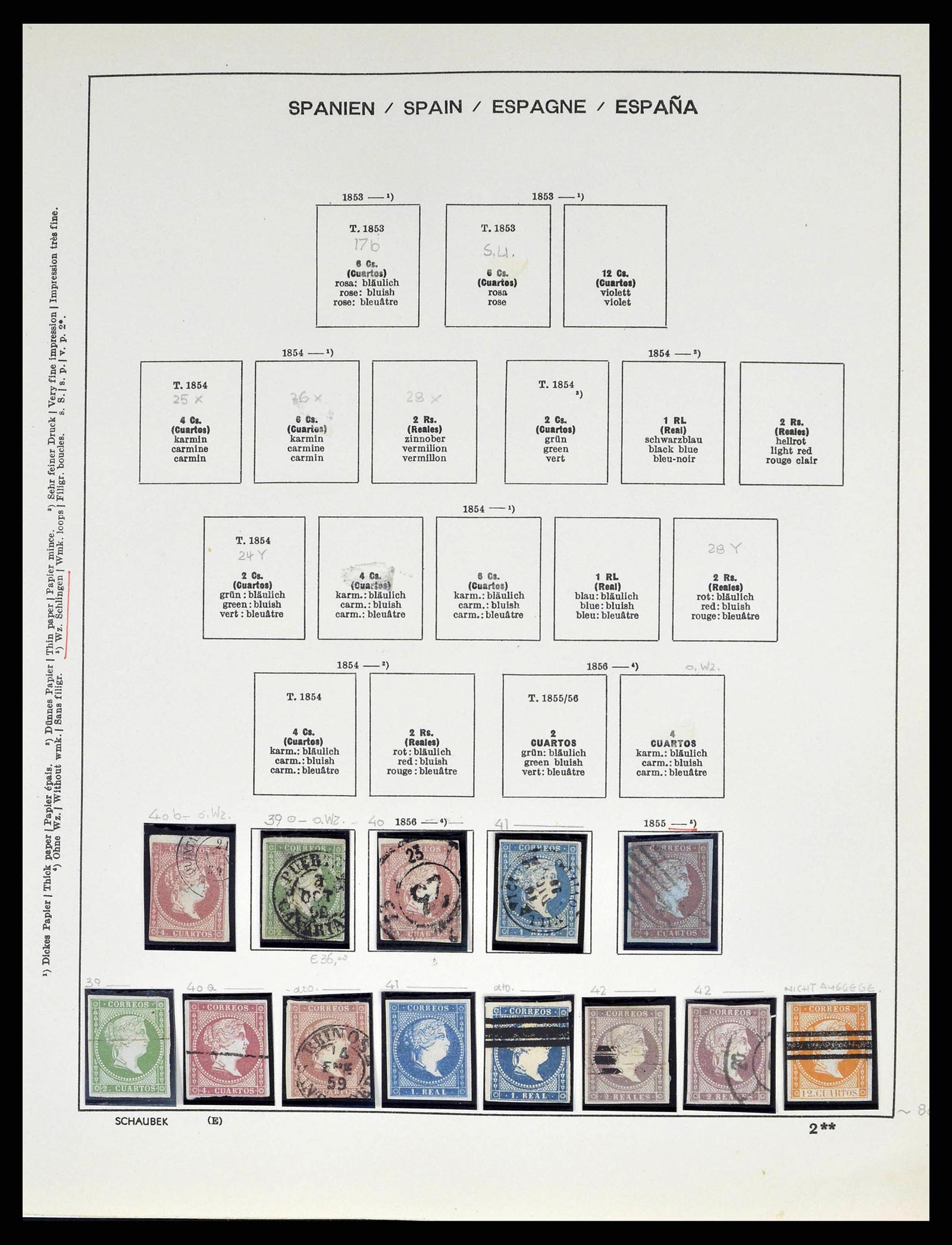 38491 0005 - Postzegelverzameling 38491 Spanje 1850-1965.
