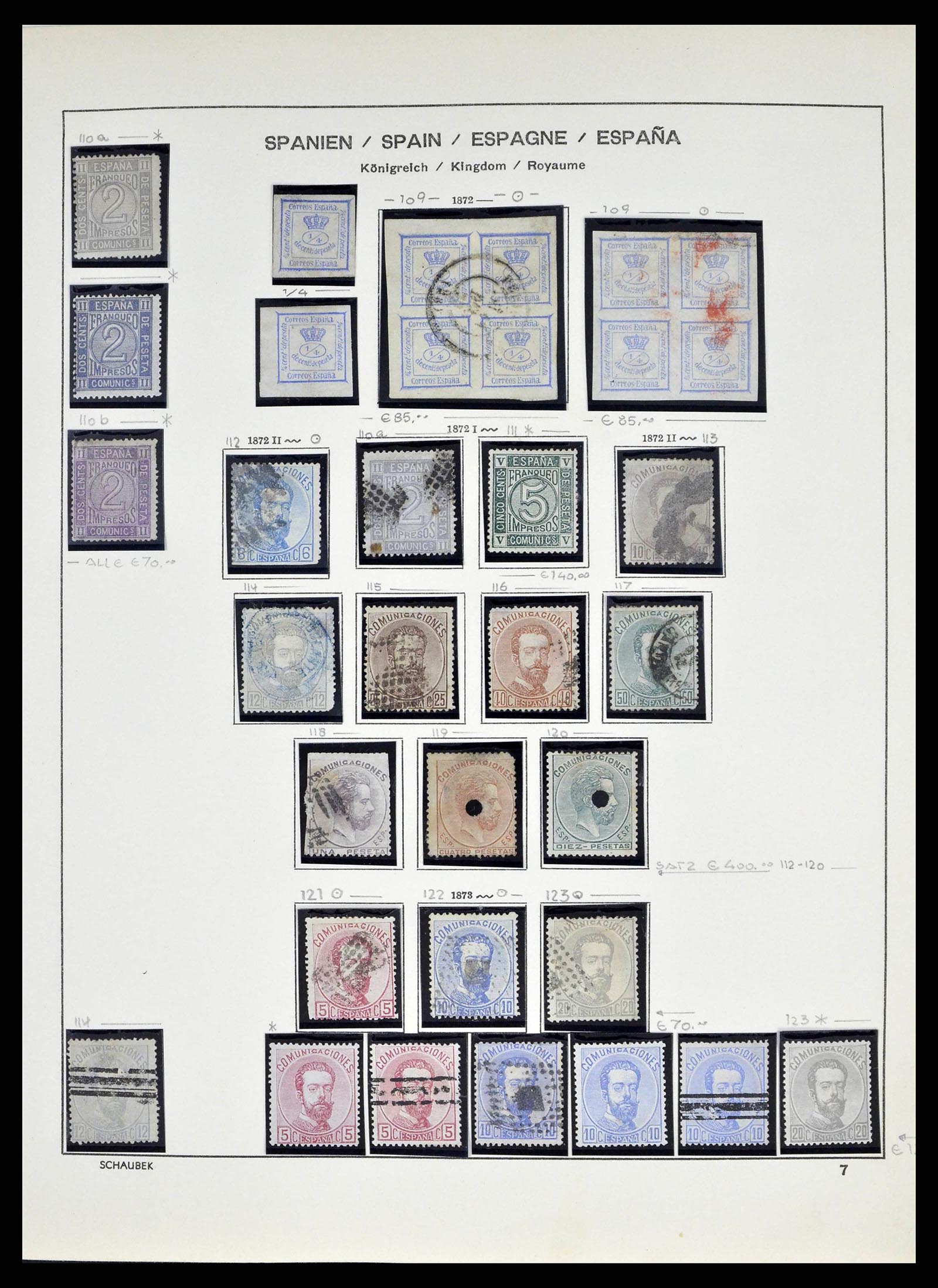 38491 0010 - Postzegelverzameling 38491 Spanje 1850-1965.