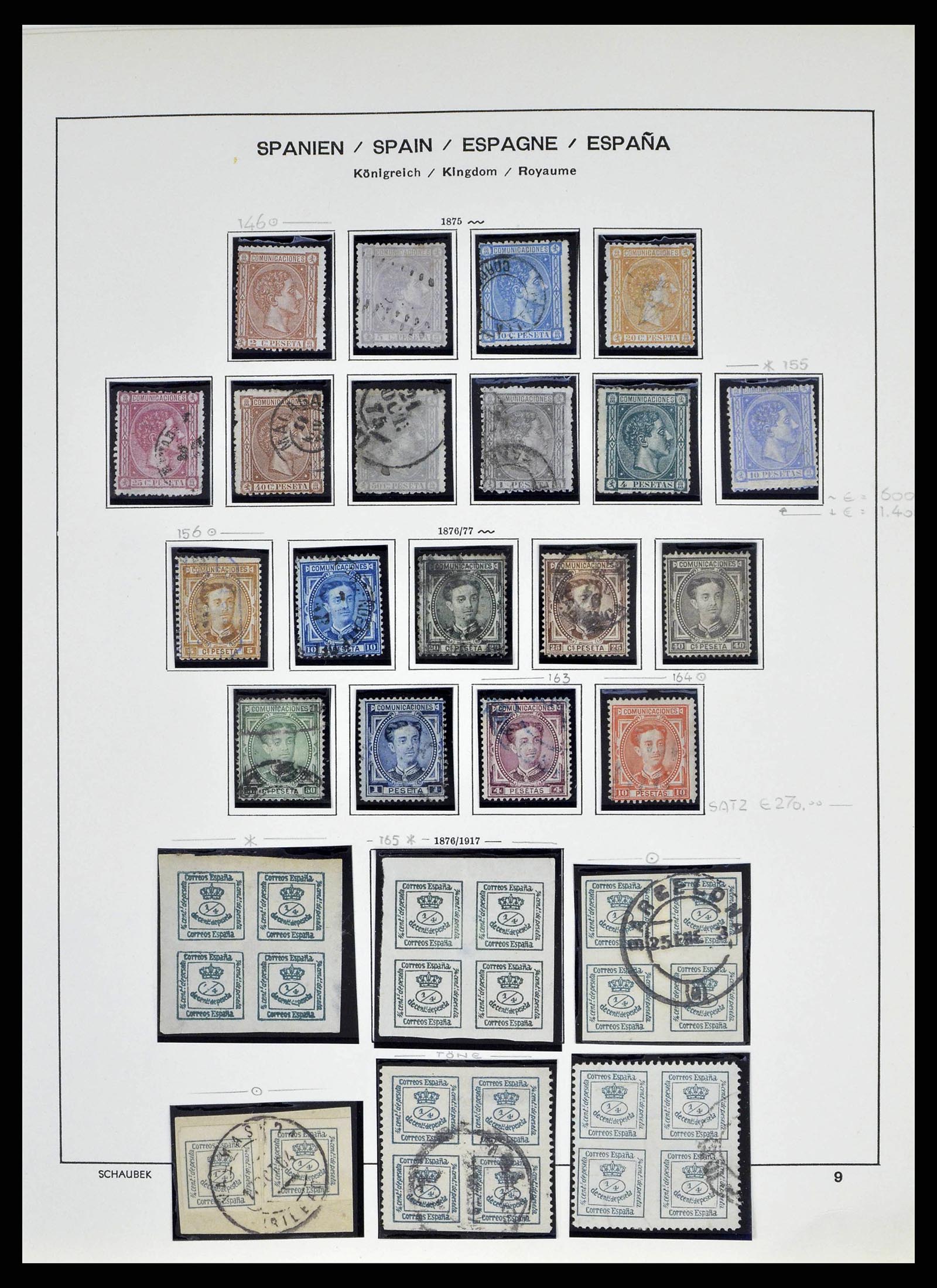 38491 0013 - Postzegelverzameling 38491 Spanje 1850-1965.