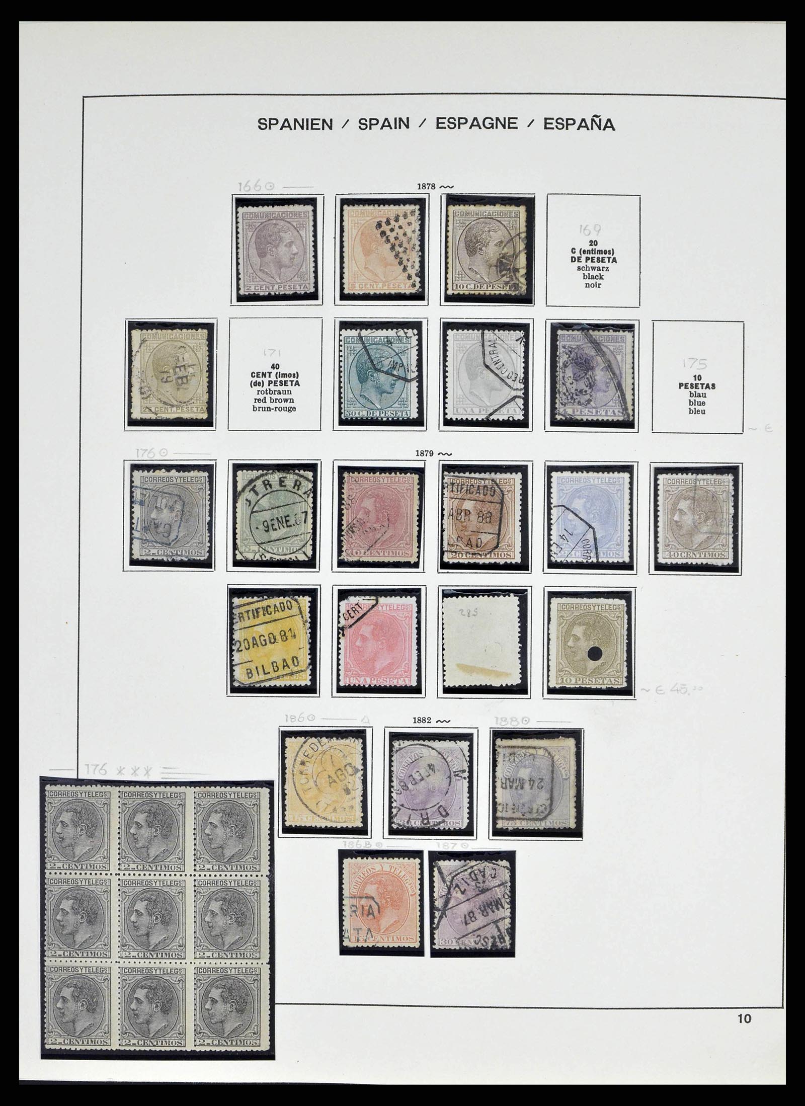38491 0014 - Postzegelverzameling 38491 Spanje 1850-1965.