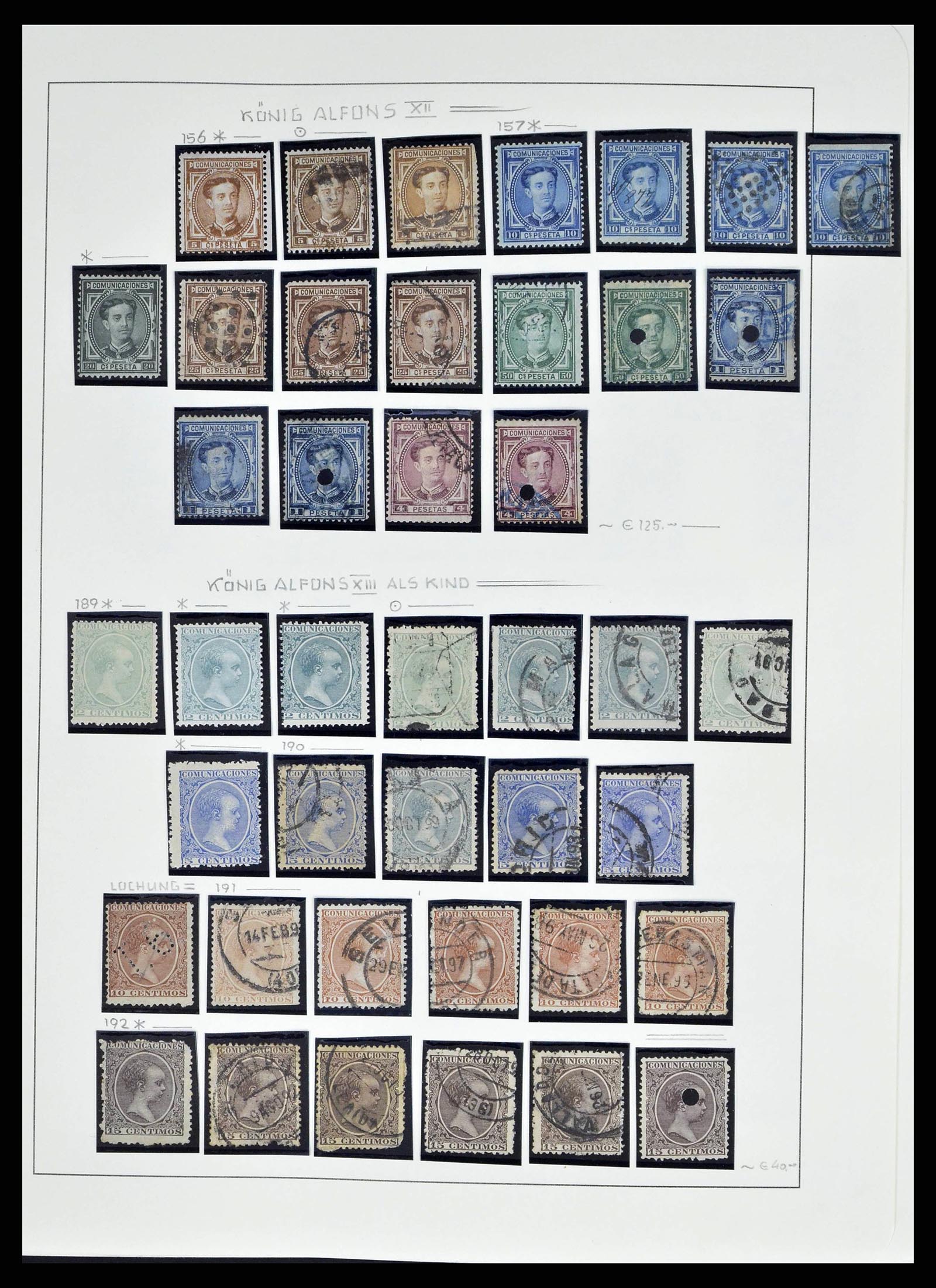 38491 0016 - Postzegelverzameling 38491 Spanje 1850-1965.
