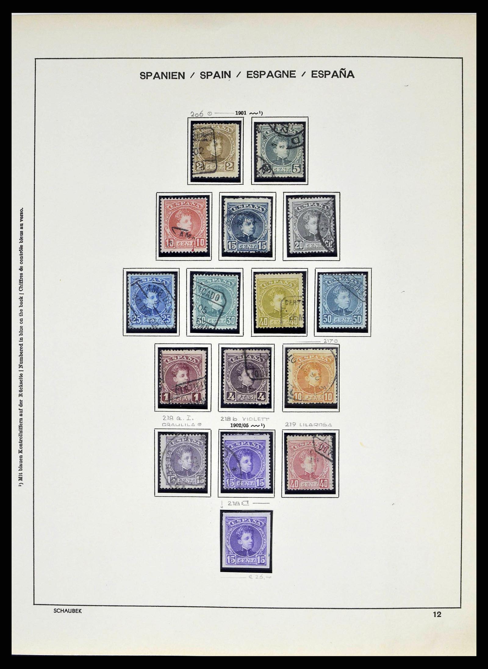 38491 0019 - Postzegelverzameling 38491 Spanje 1850-1965.