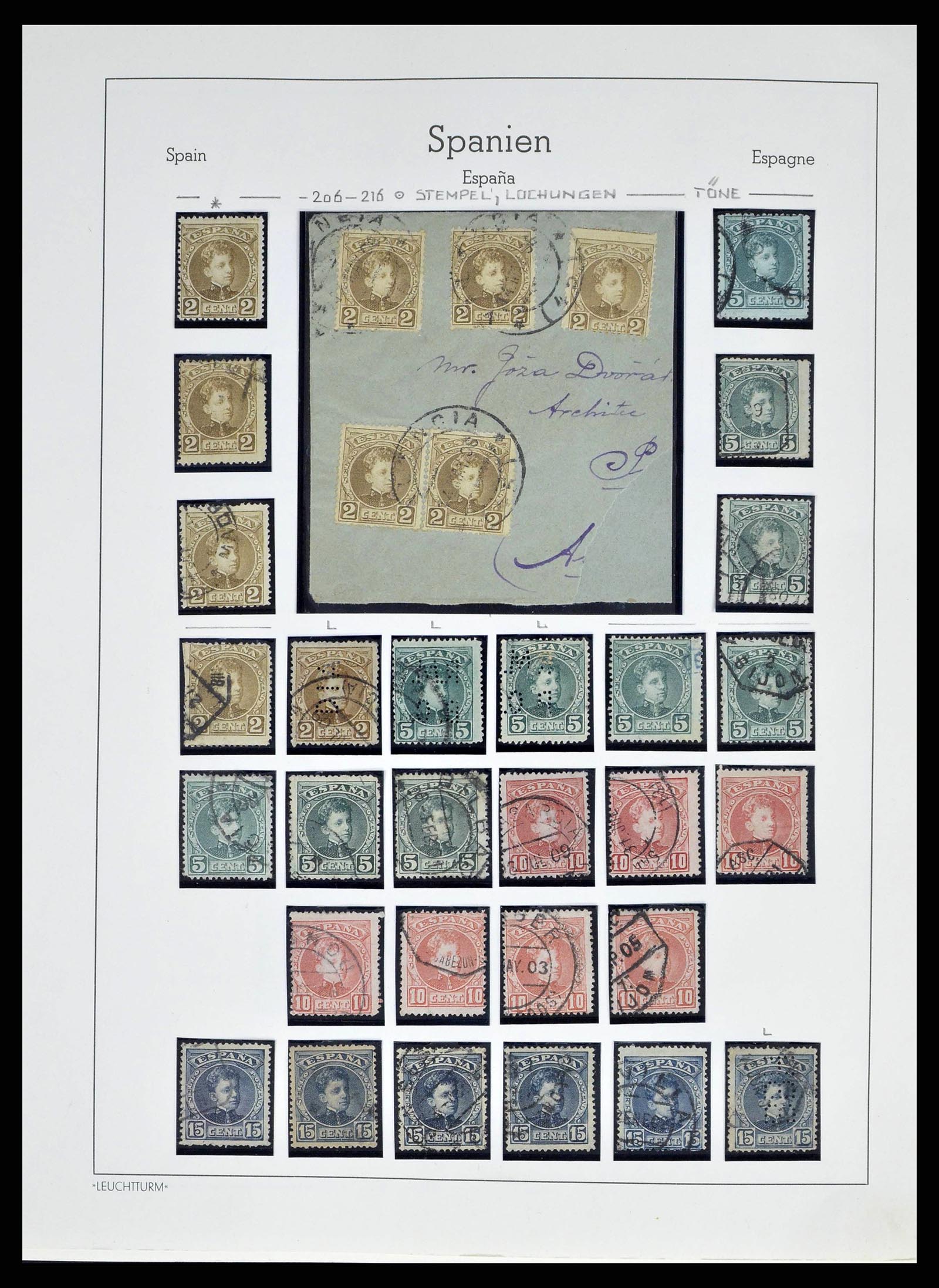 38491 0020 - Postzegelverzameling 38491 Spanje 1850-1965.