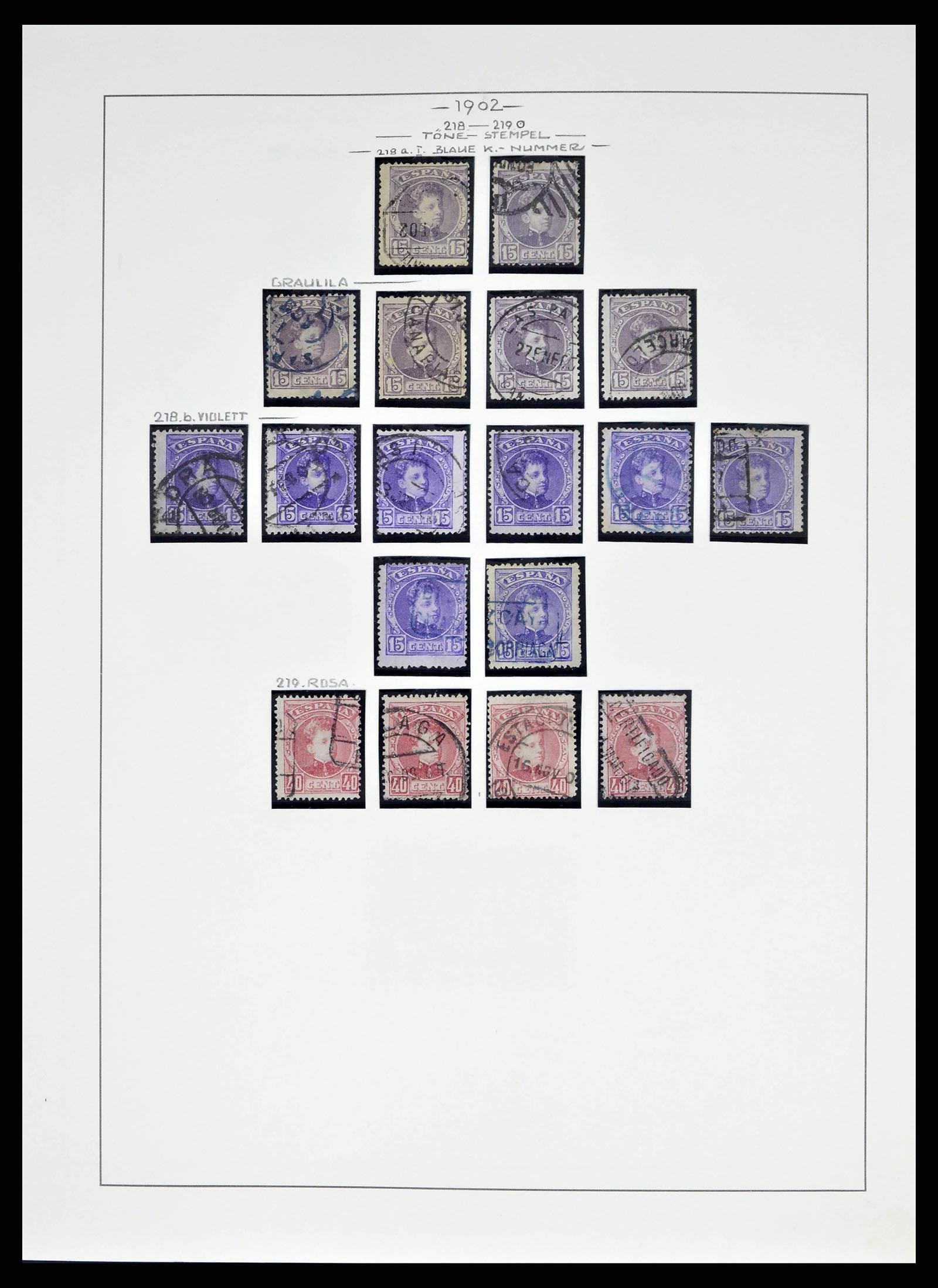 38491 0022 - Postzegelverzameling 38491 Spanje 1850-1965.