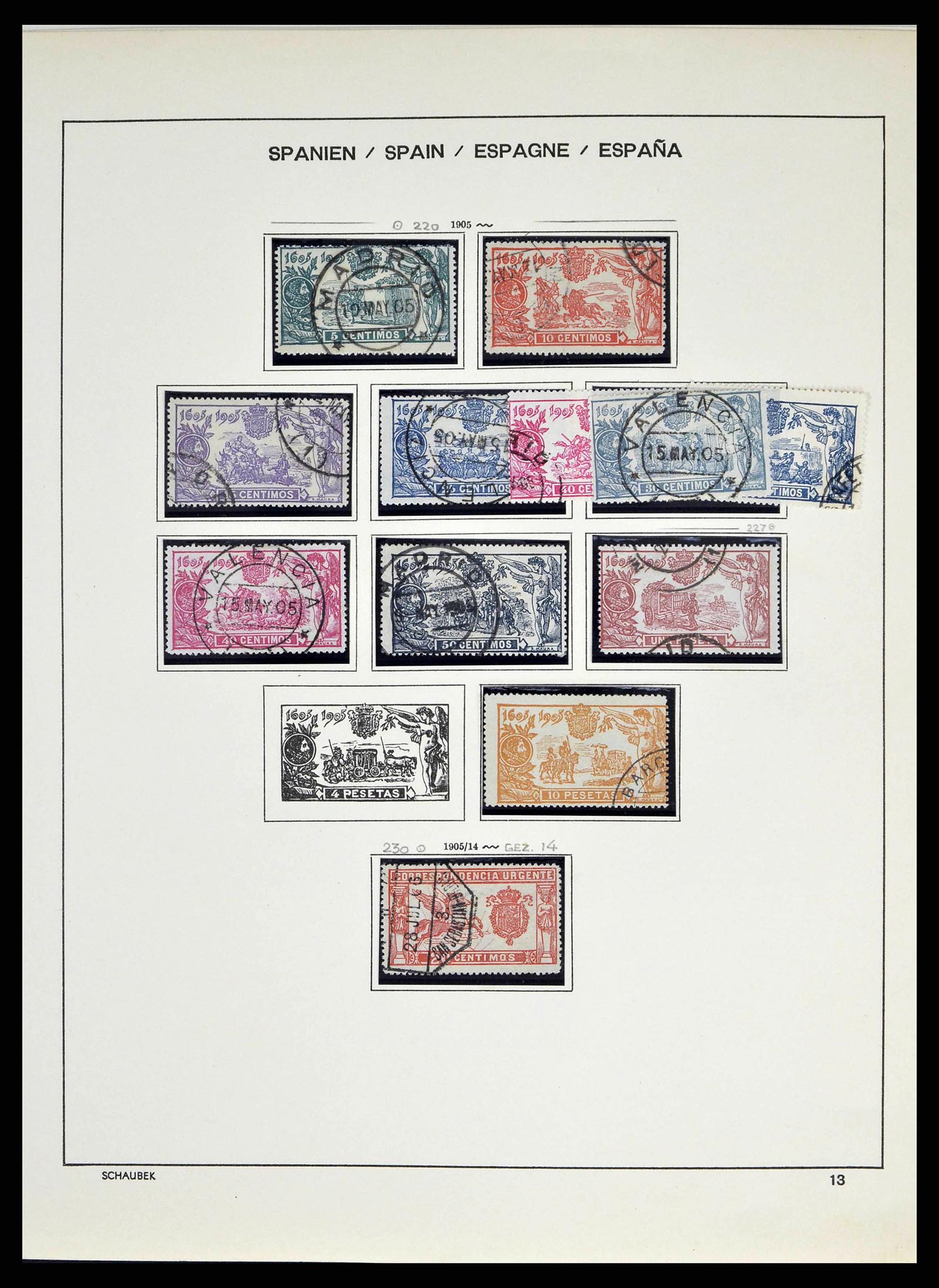 38491 0023 - Postzegelverzameling 38491 Spanje 1850-1965.
