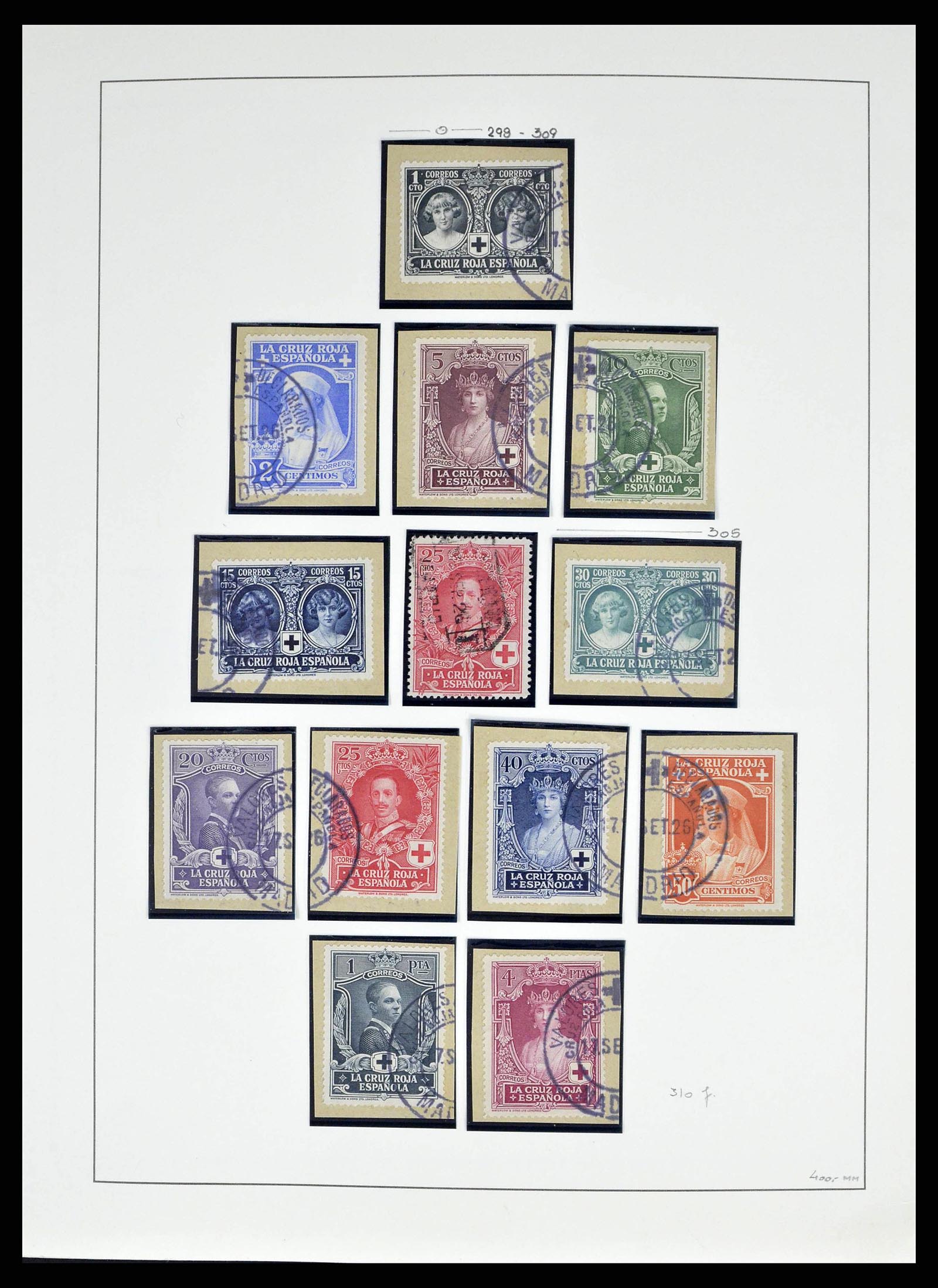 38491 0035 - Postzegelverzameling 38491 Spanje 1850-1965.