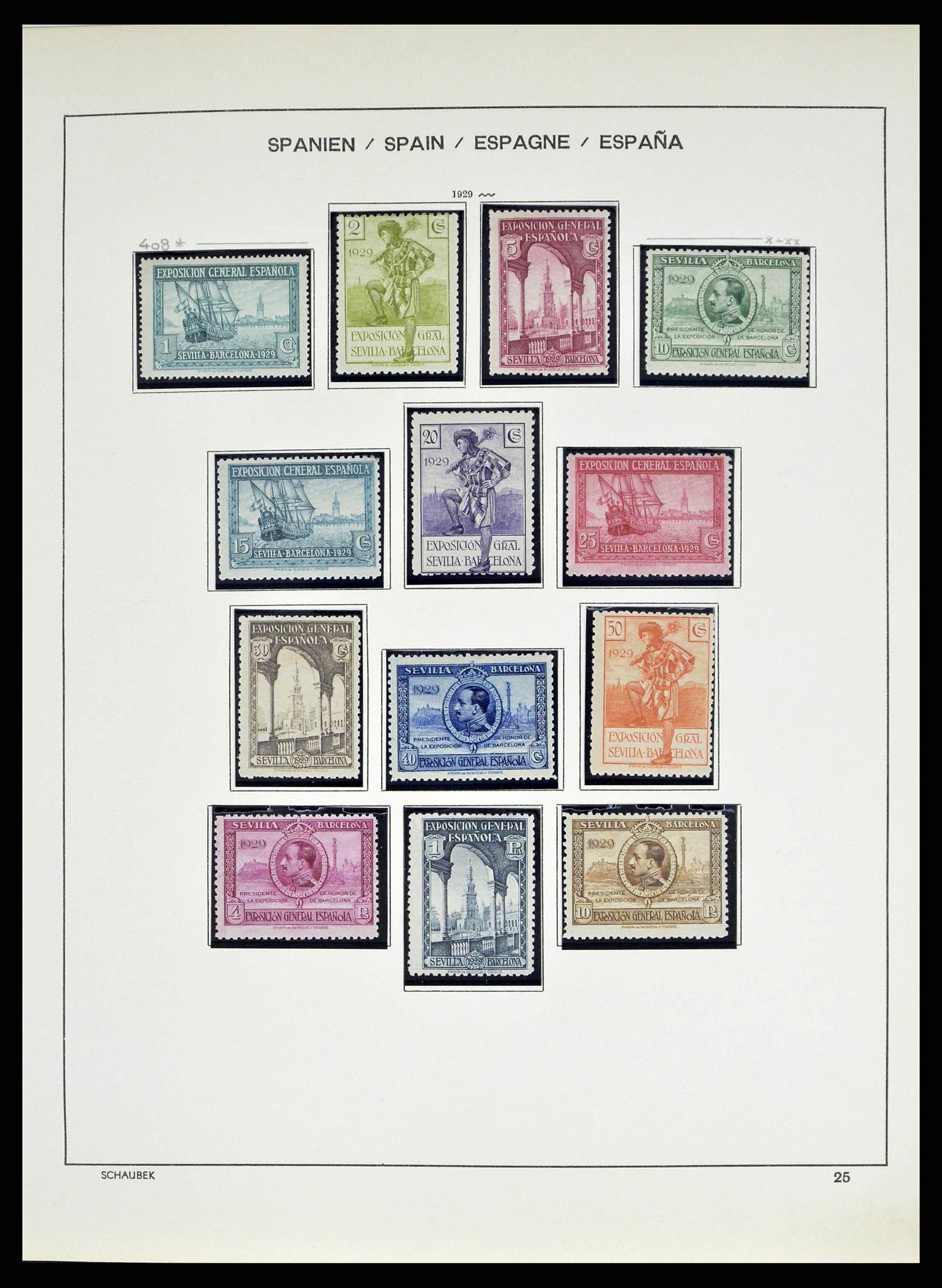 38491 0046 - Postzegelverzameling 38491 Spanje 1850-1965.
