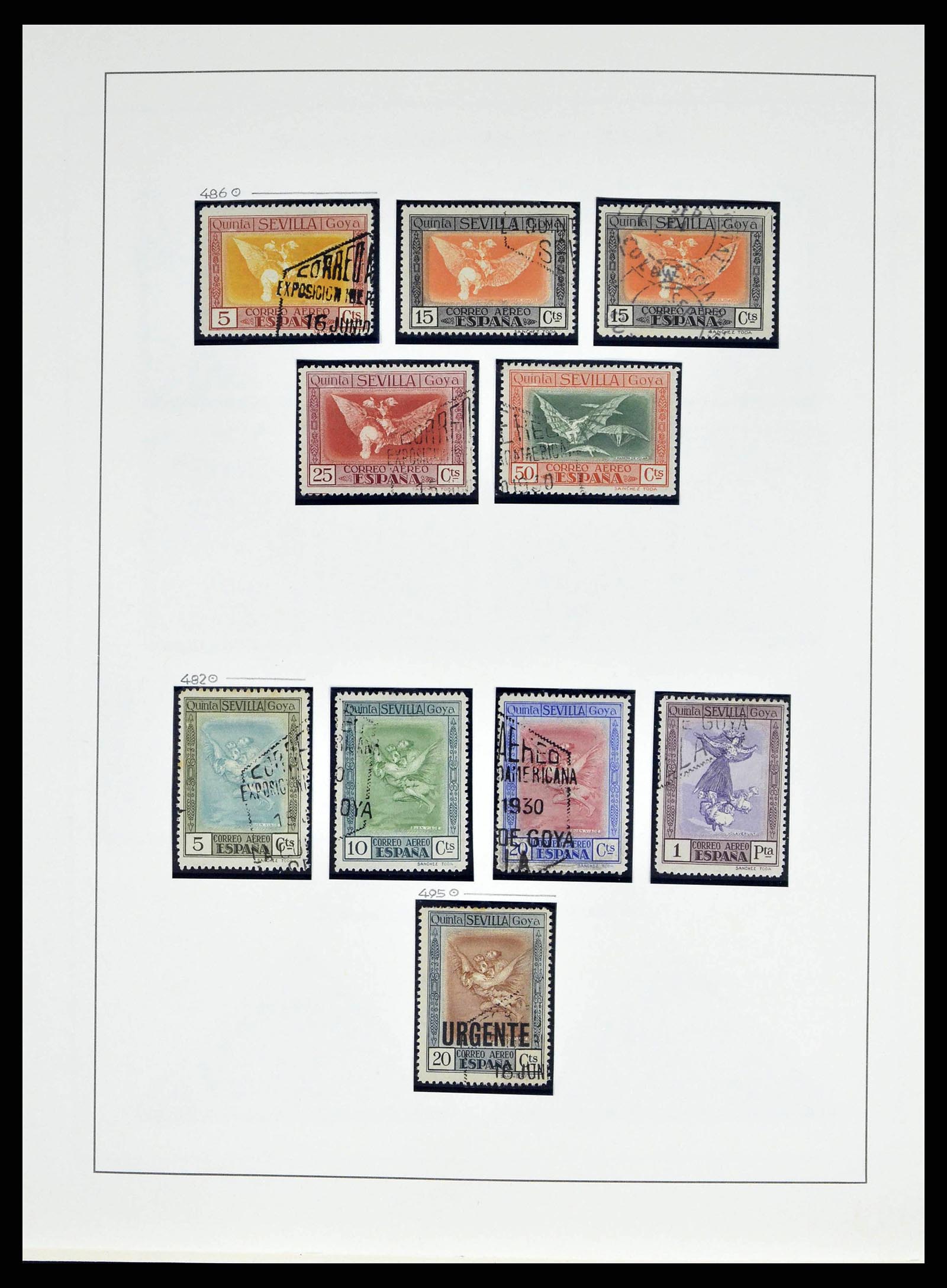 38491 0054 - Postzegelverzameling 38491 Spanje 1850-1965.