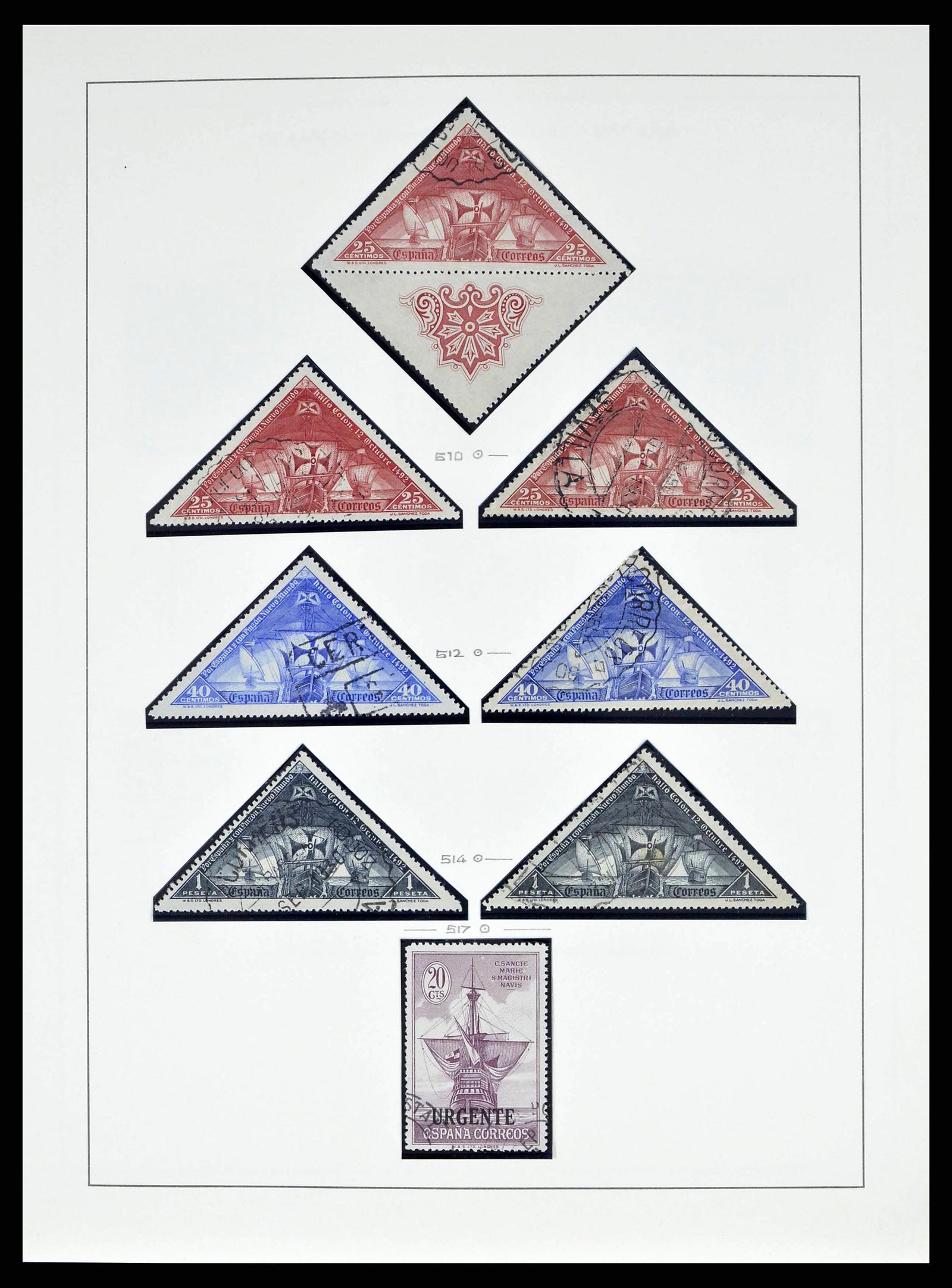 38491 0057 - Postzegelverzameling 38491 Spanje 1850-1965.