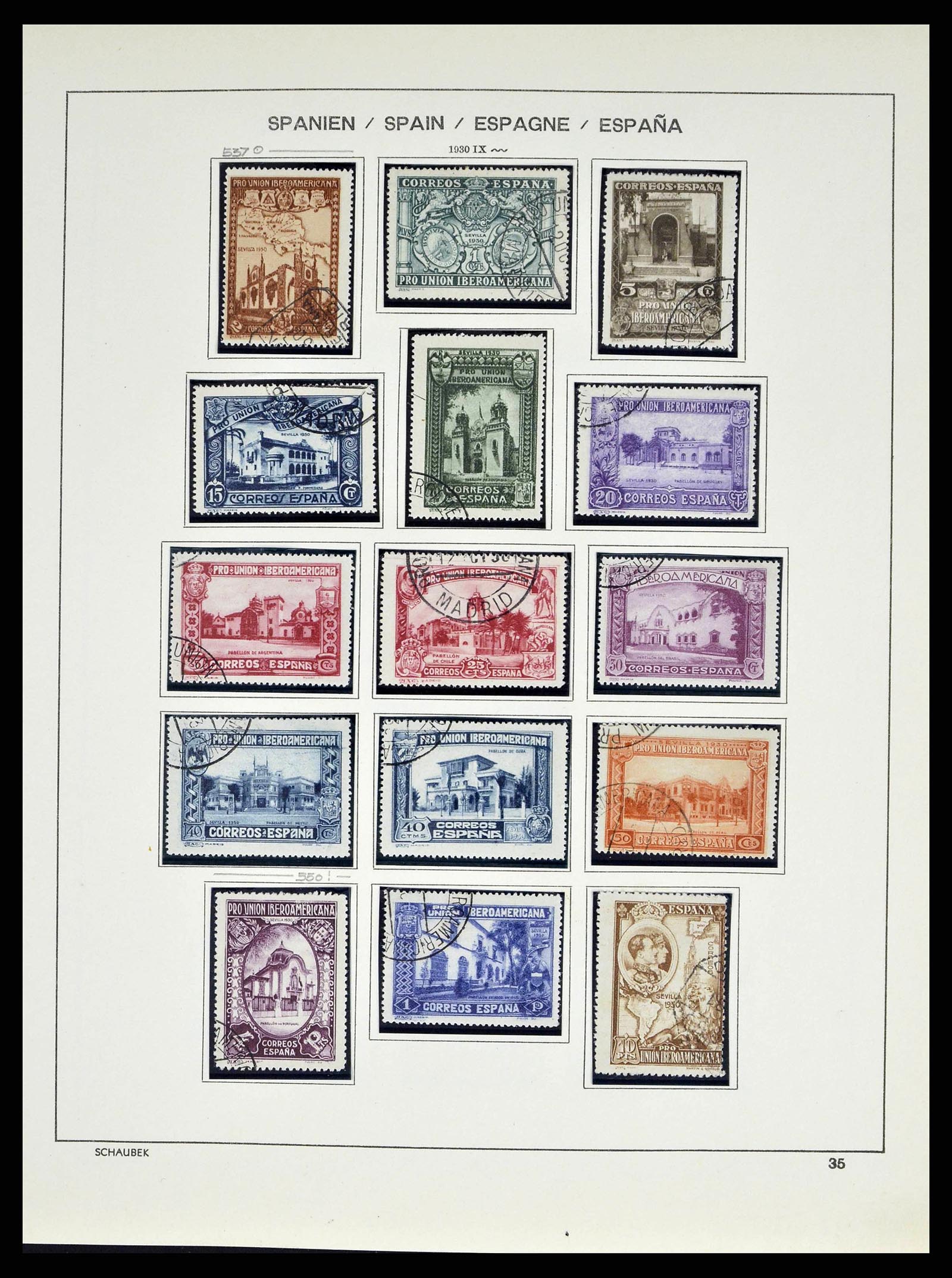 38491 0062 - Stamp collection 38491 Spain 1850-1965.