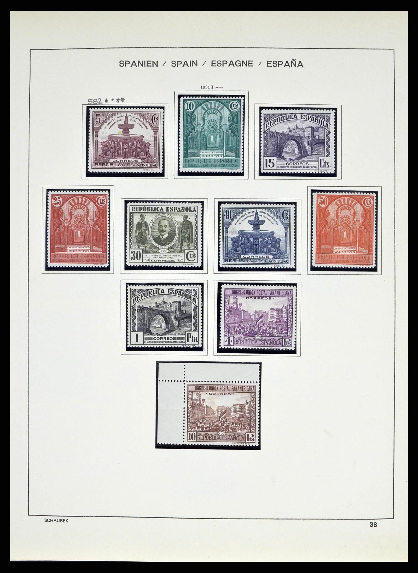 38491 0074 - Stamp collection 38491 Spain 1850-1965.