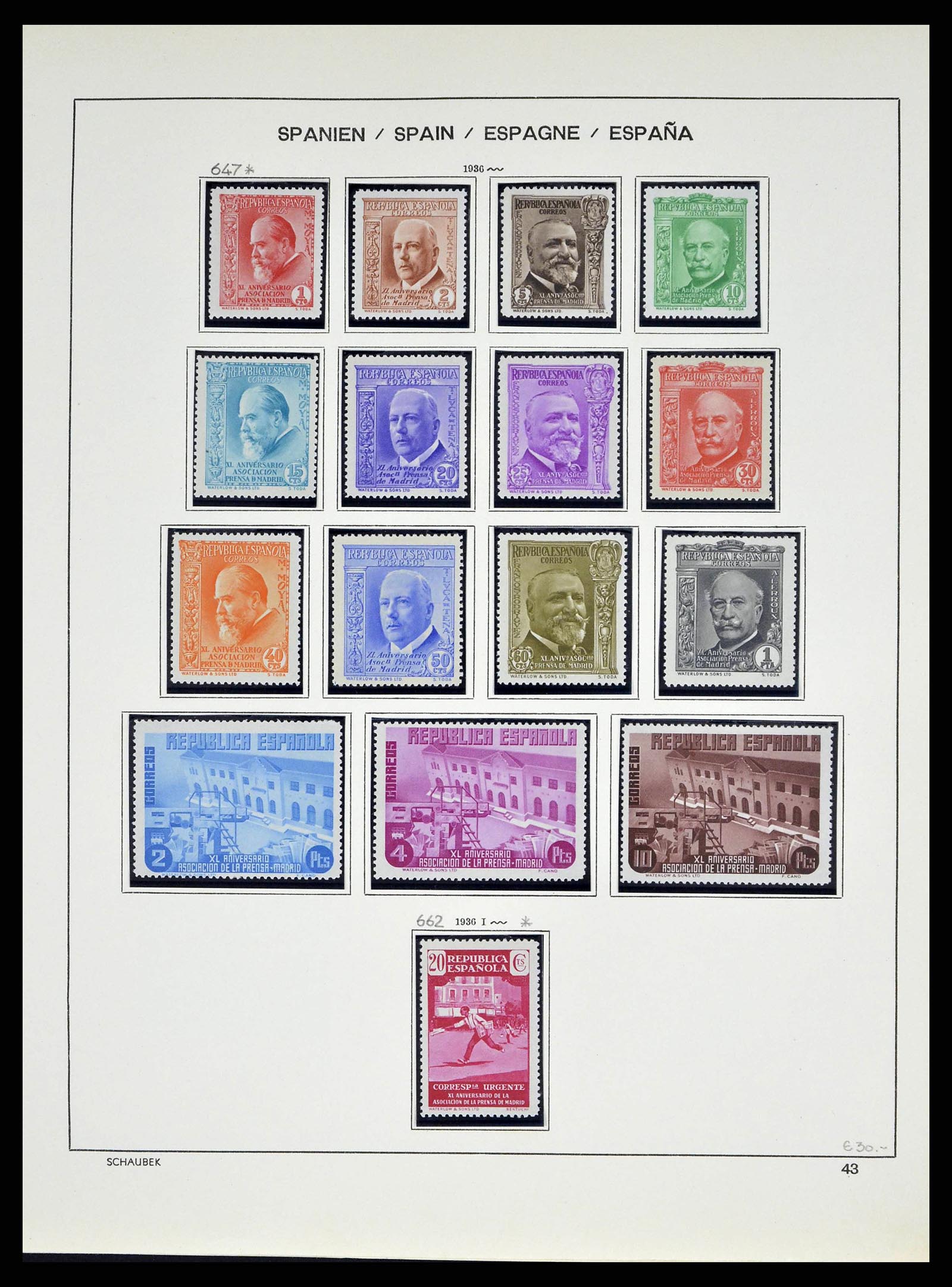 38491 0089 - Stamp collection 38491 Spain 1850-1965.