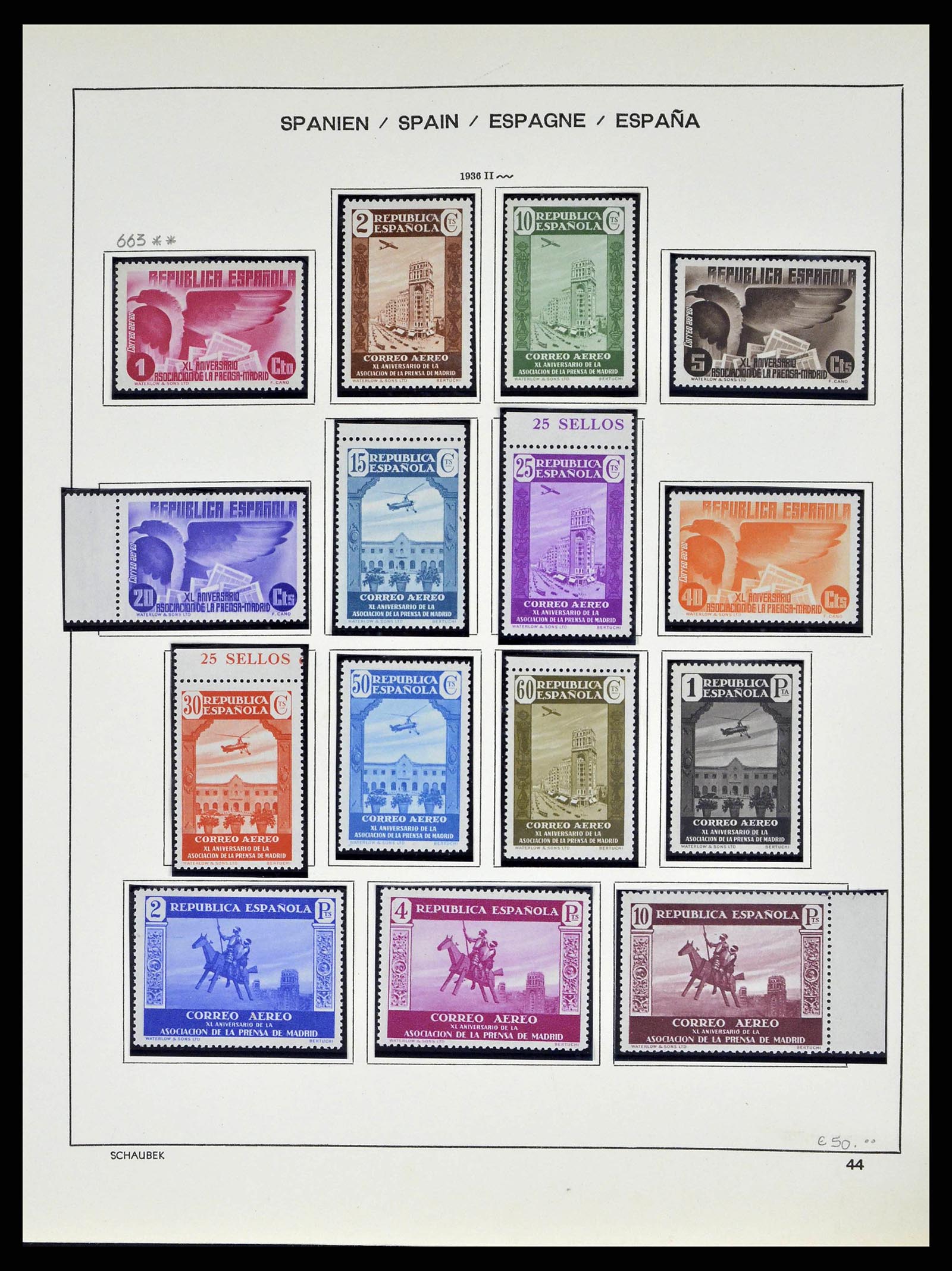38491 0091 - Stamp collection 38491 Spain 1850-1965.