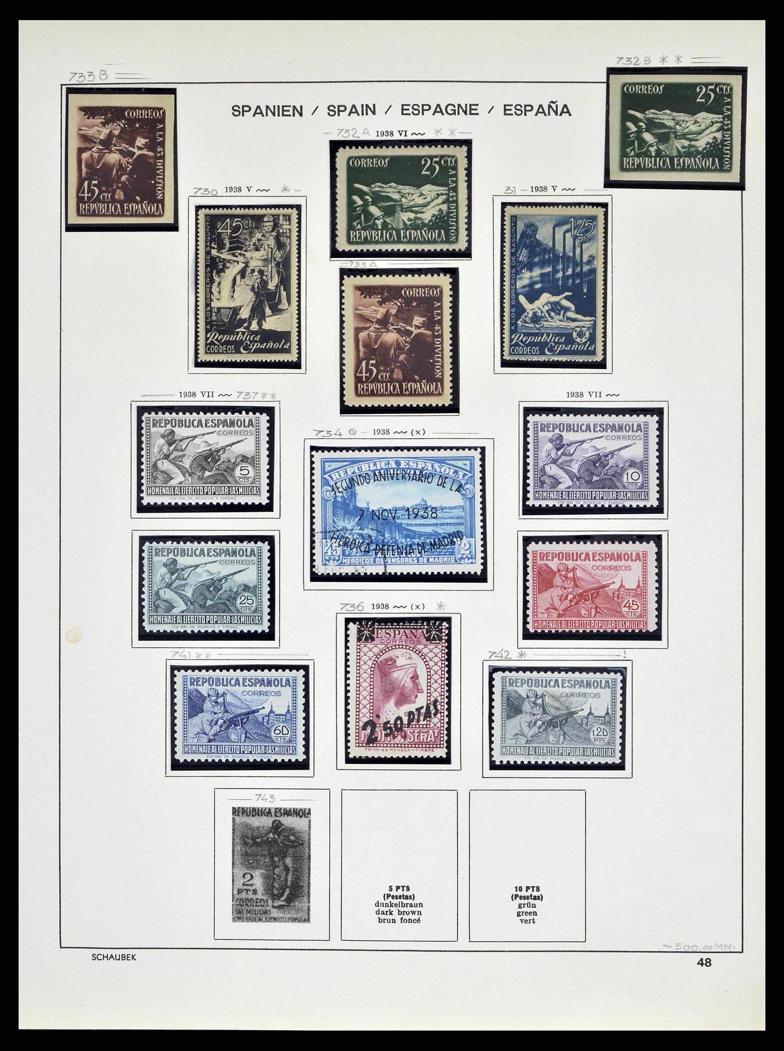 38491 0098 - Stamp collection 38491 Spain 1850-1965.