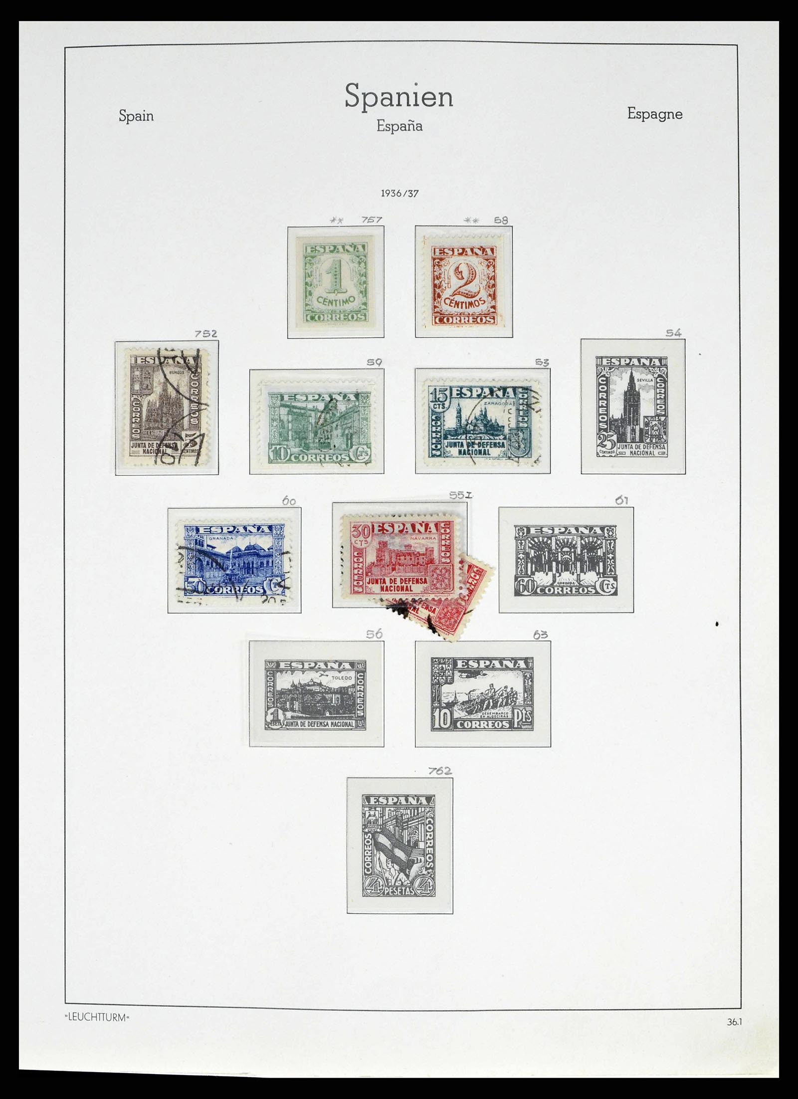 38491 0099 - Stamp collection 38491 Spain 1850-1965.