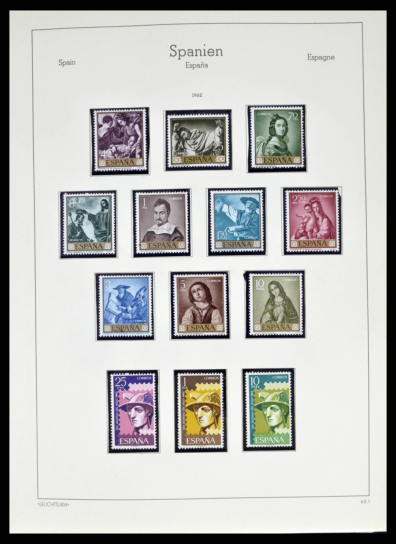 38491 0208 - Stamp collection 38491 Spain 1850-1965.