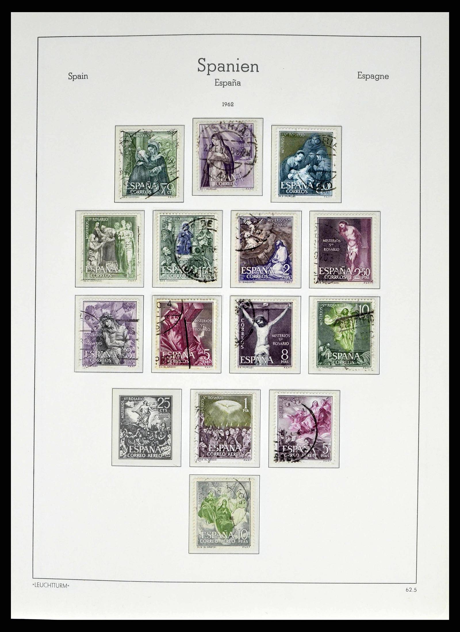 38491 0215 - Stamp collection 38491 Spain 1850-1965.