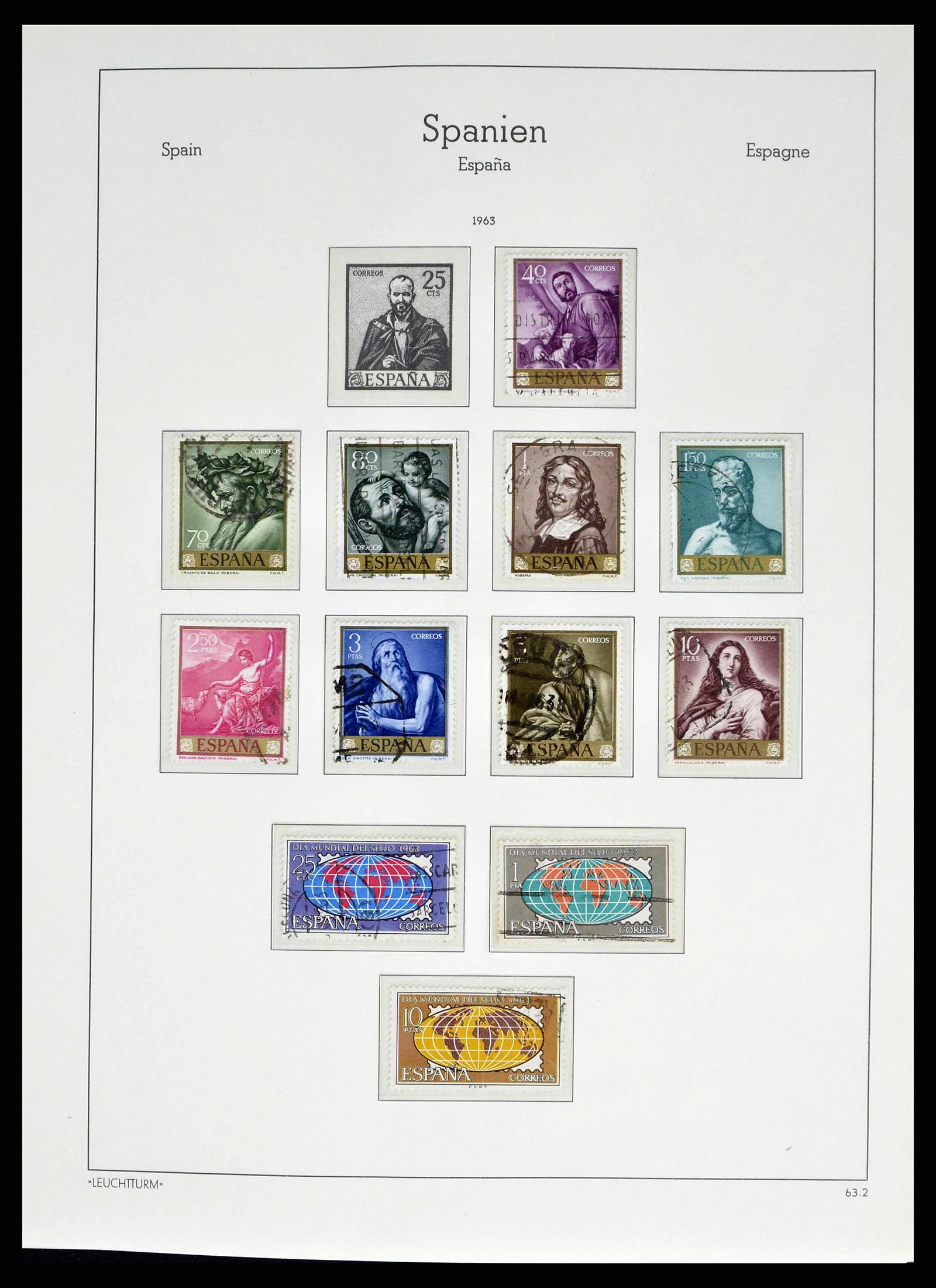 38491 0224 - Stamp collection 38491 Spain 1850-1965.