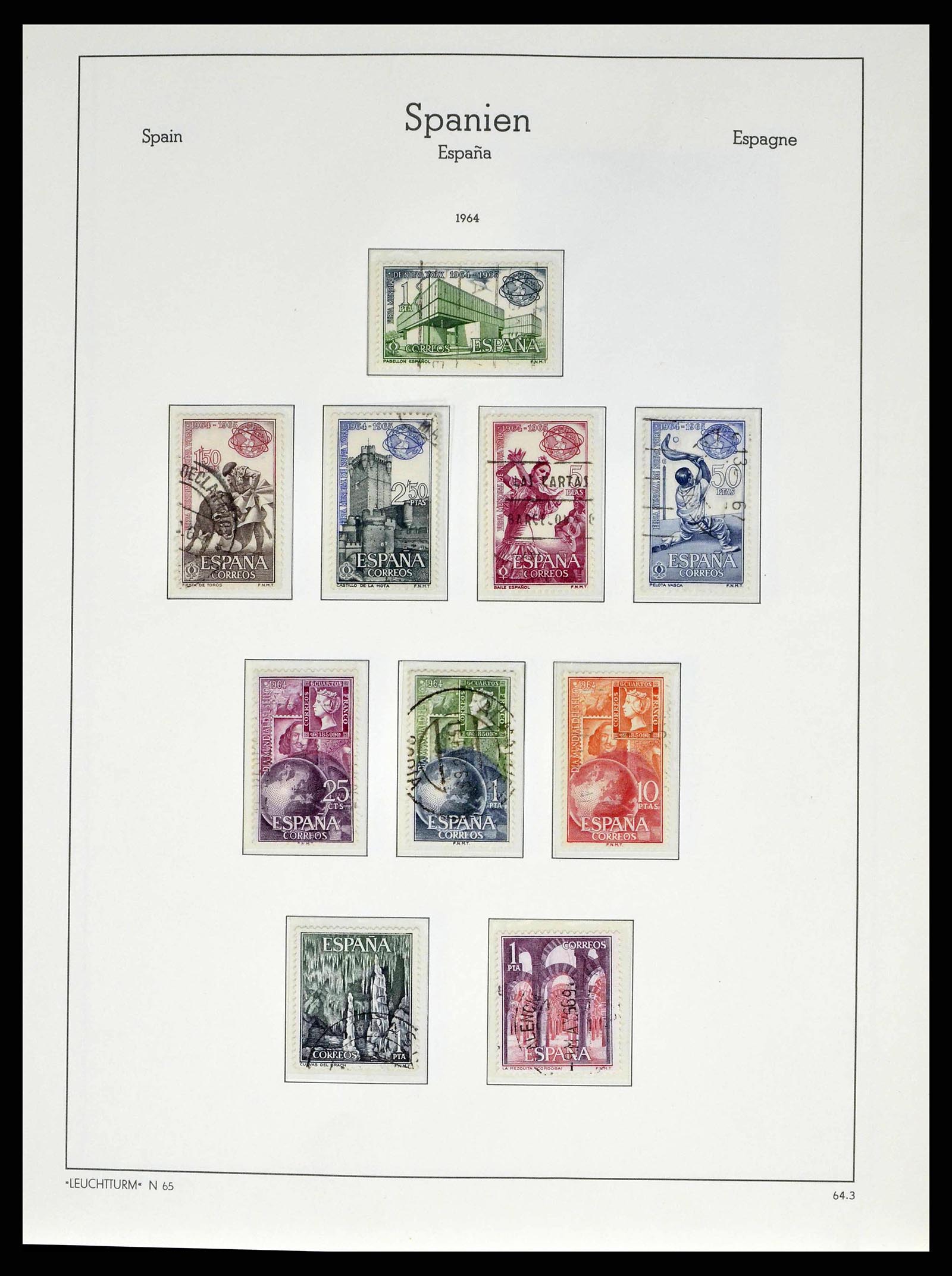 38491 0240 - Stamp collection 38491 Spain 1850-1965.