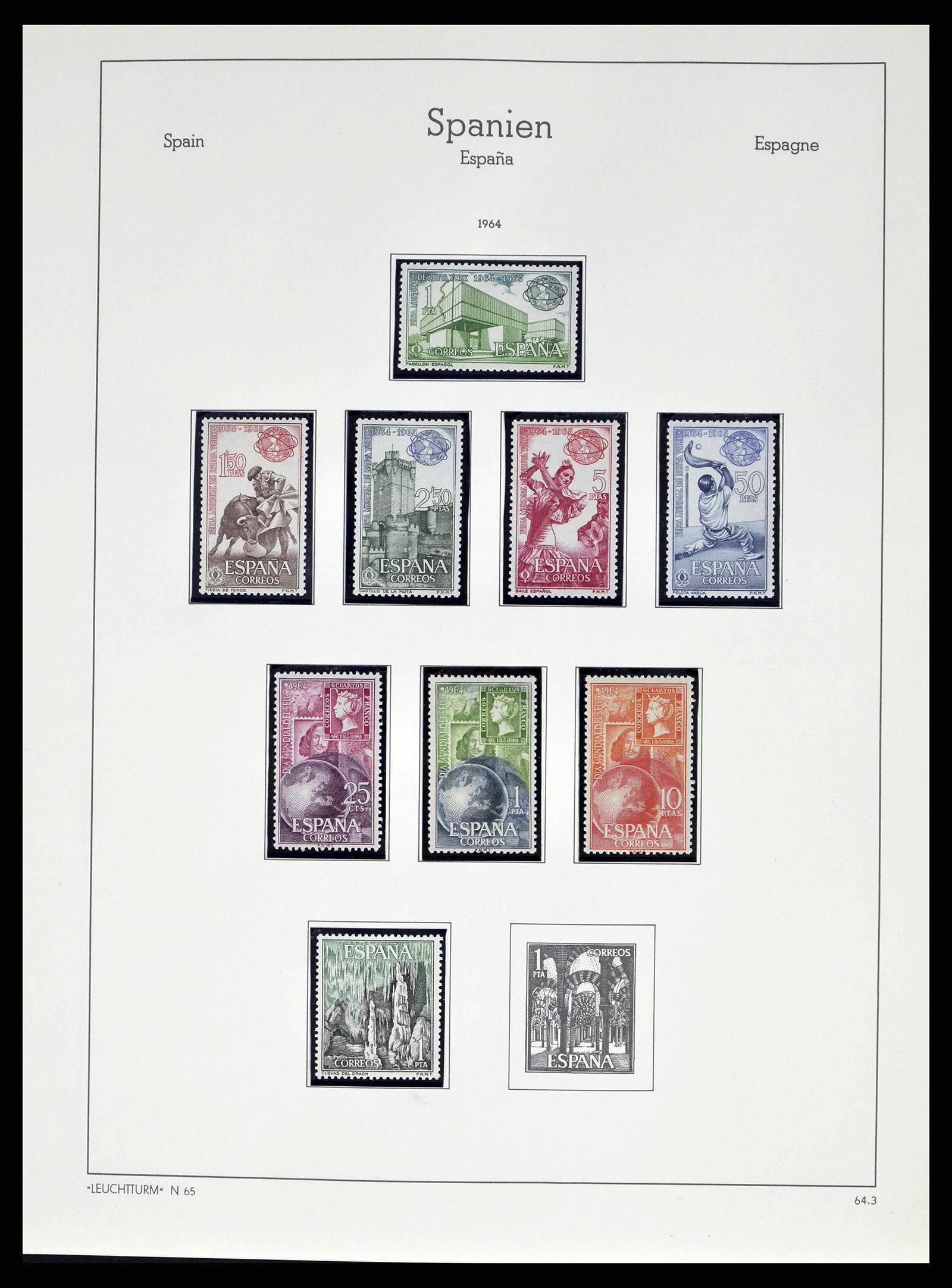 38491 0242 - Postzegelverzameling 38491 Spanje 1850-1965.